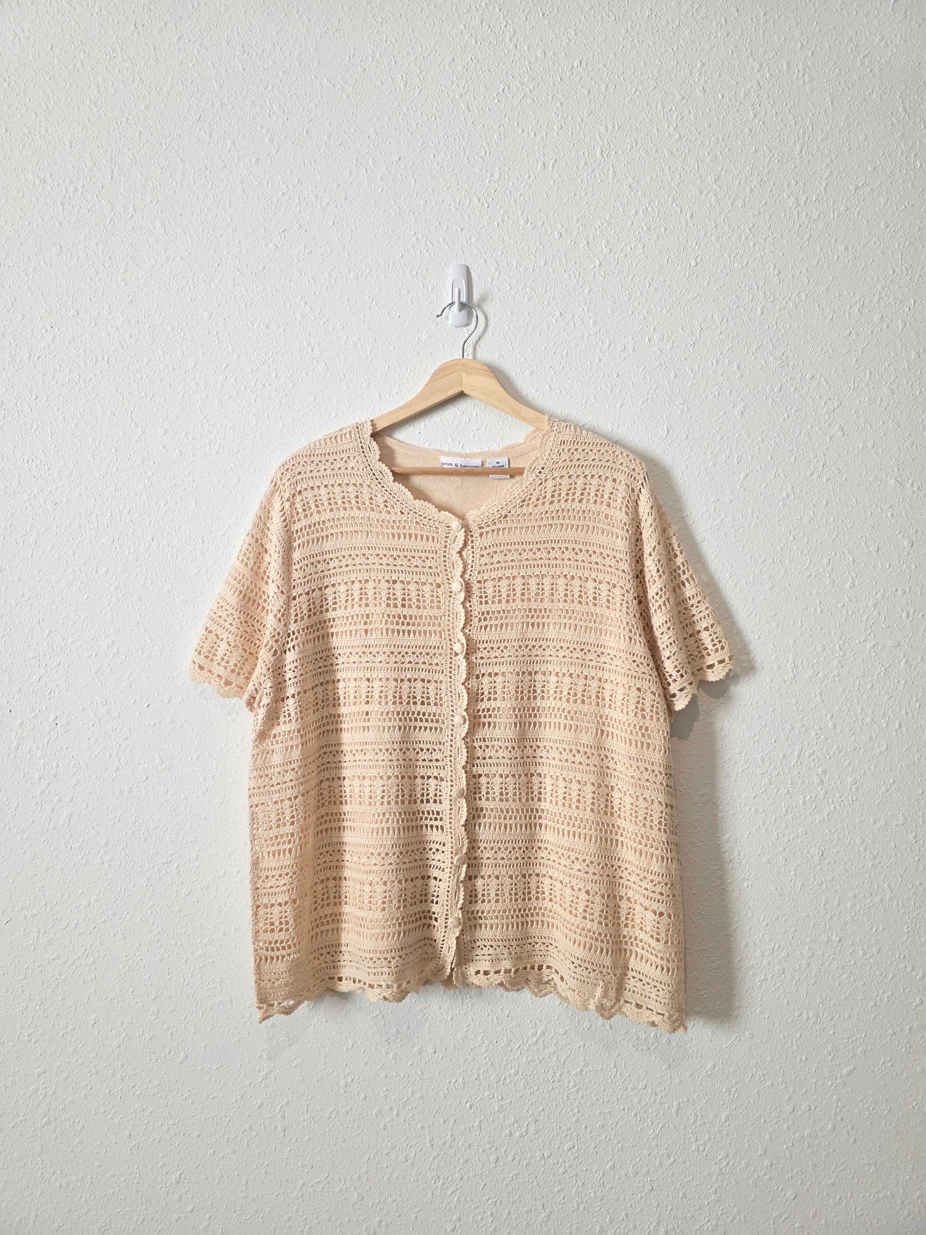 NEW Crochet Knit Top (1X)