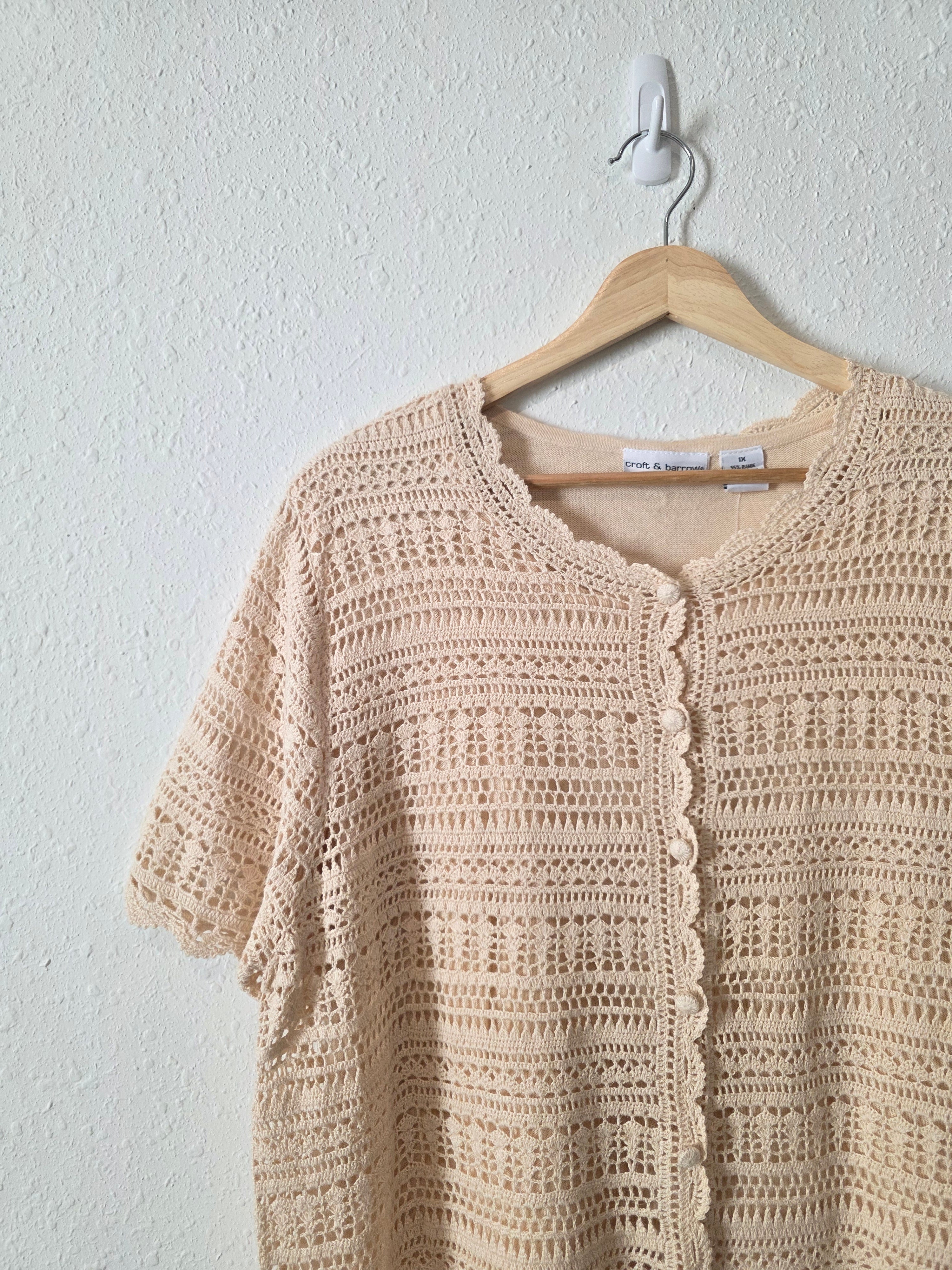 NEW Crochet Knit Top (1X)