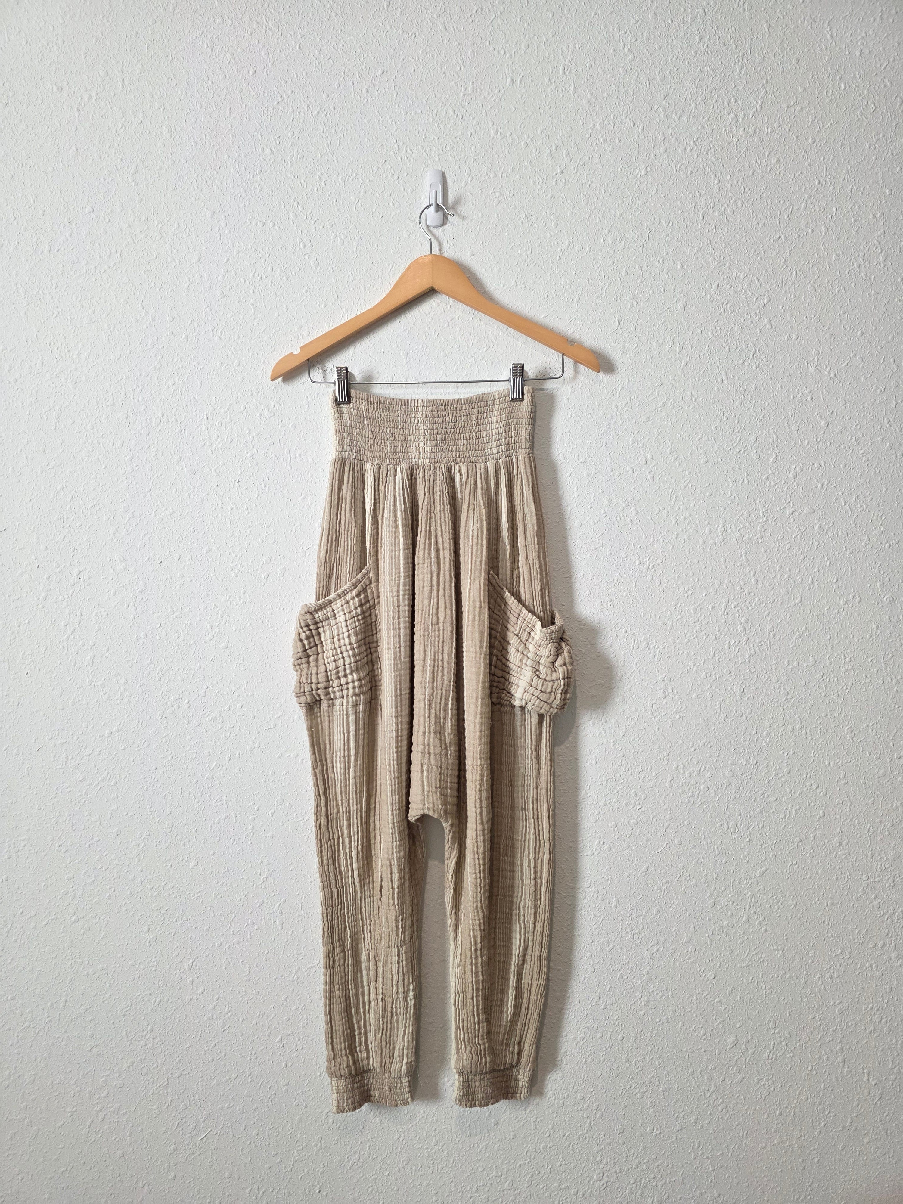 Free People Striped Baggy Pants (S)
