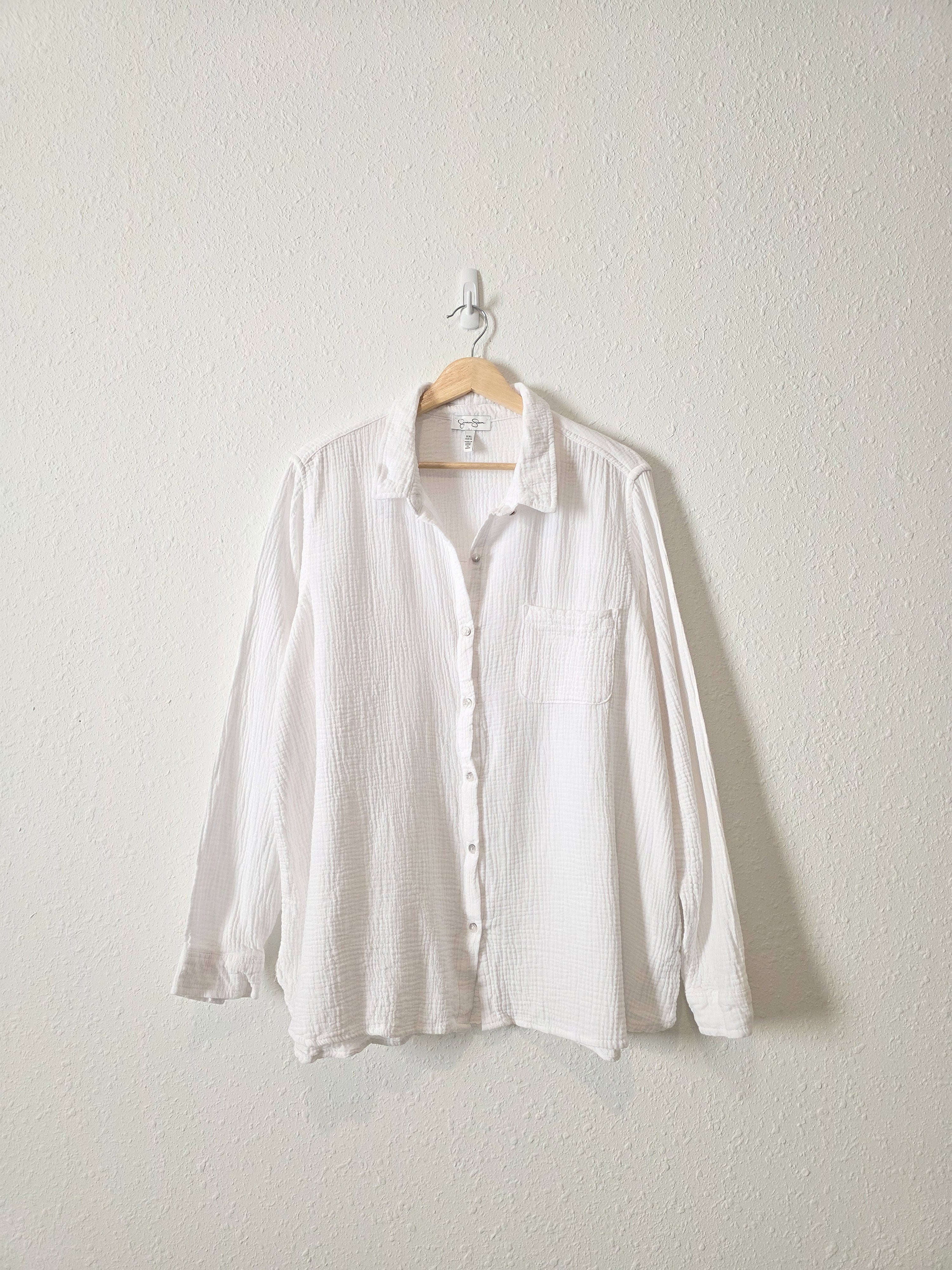 Cotton Gauze Button Up (XXL)