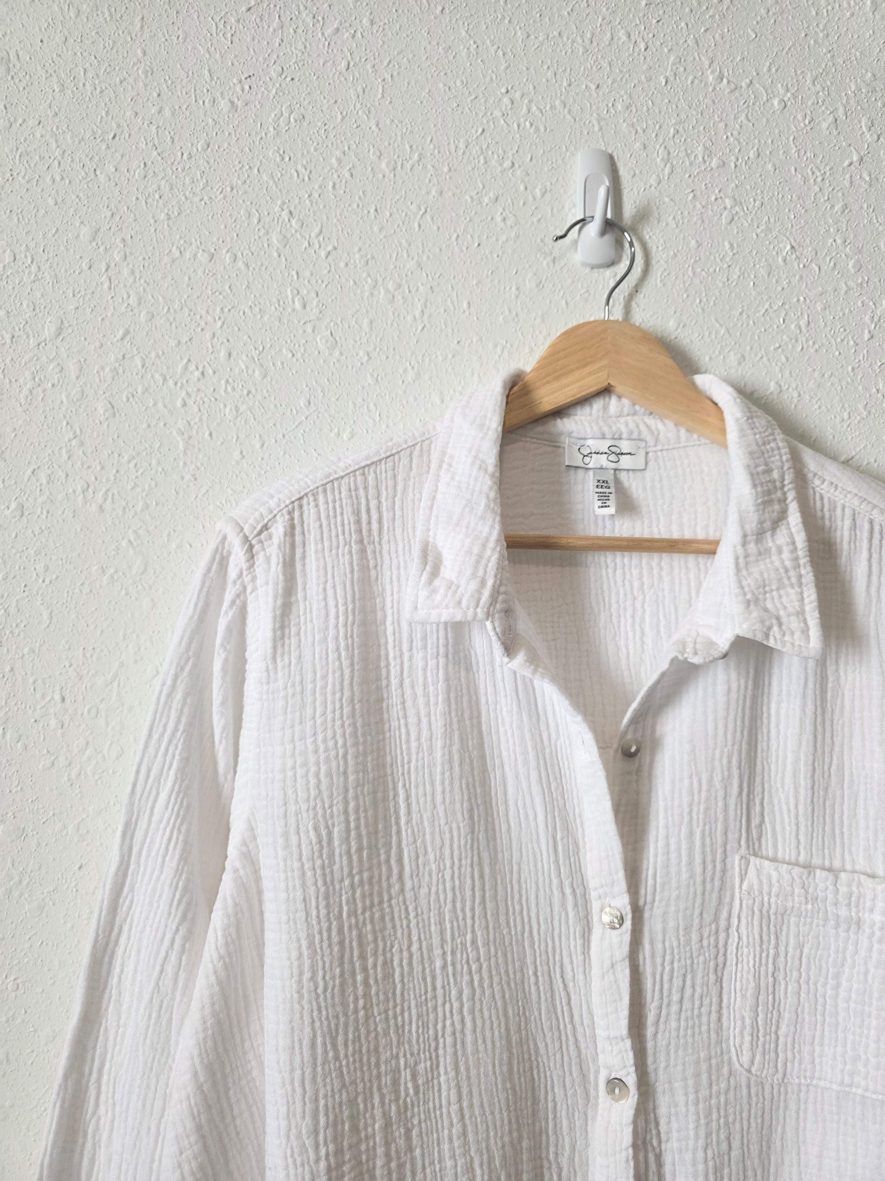 Cotton Gauze Button Up (XXL)