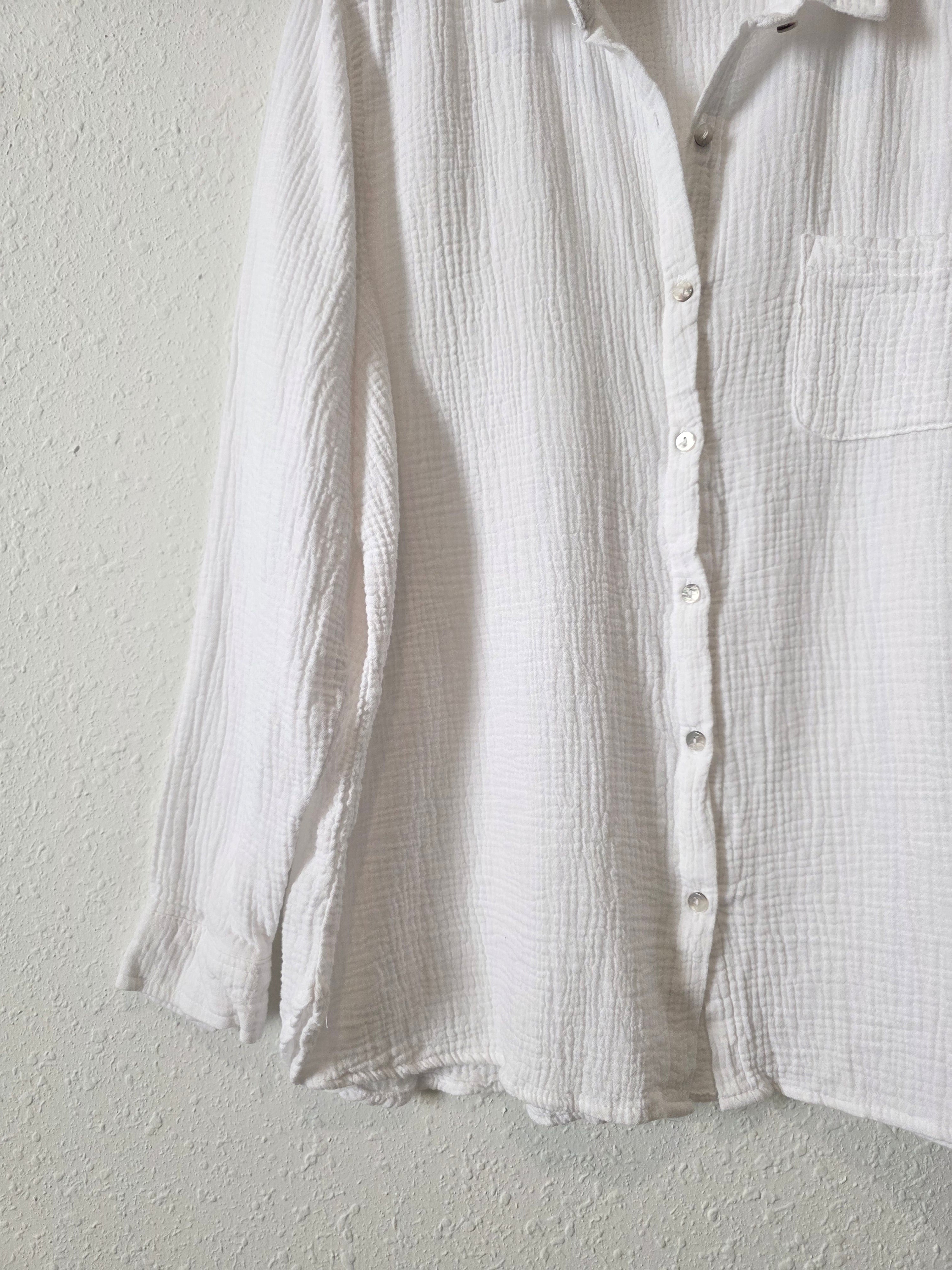 Cotton Gauze Button Up (XXL)