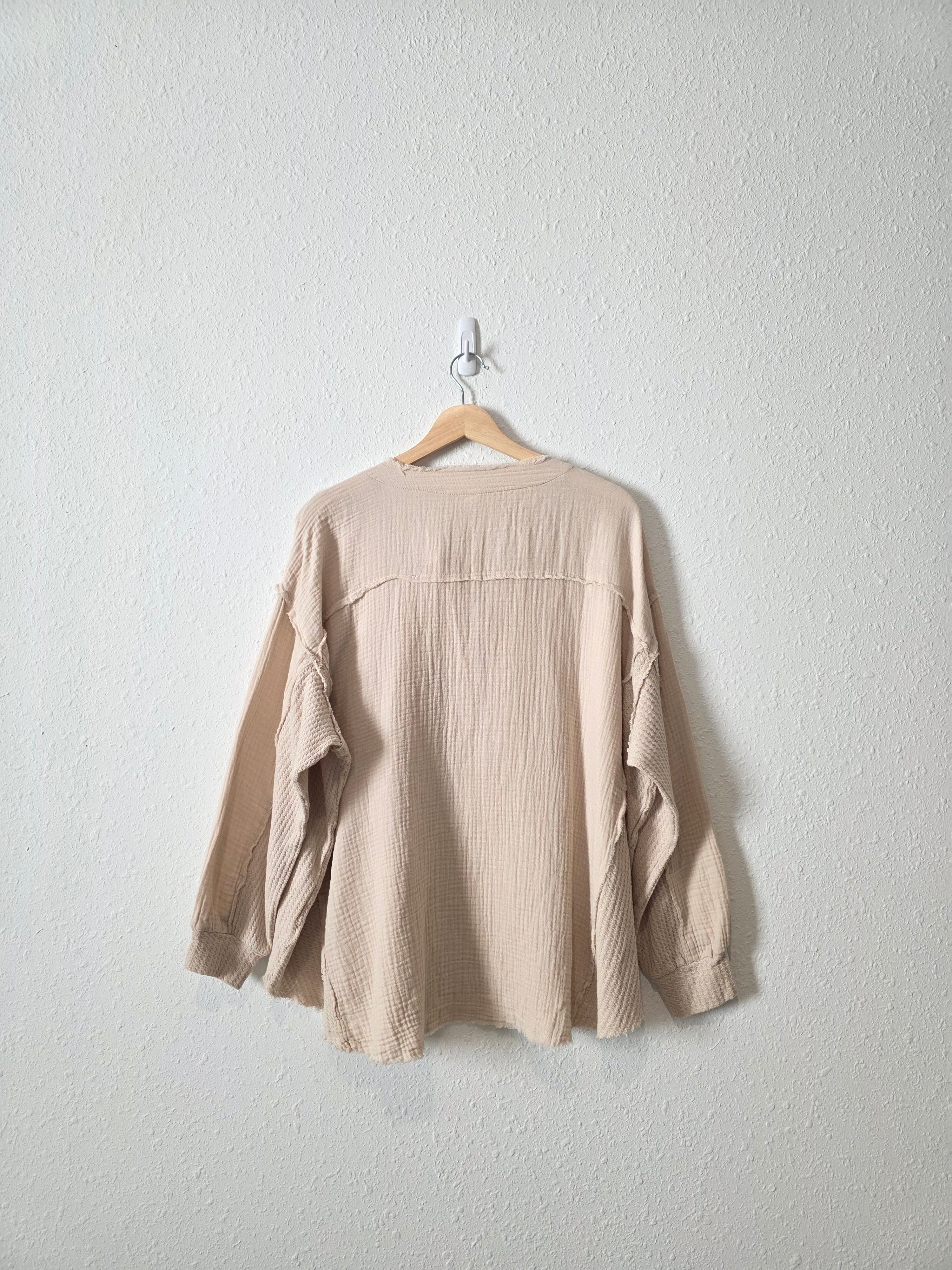 Zenana Oversized Gauze Top (S/M)