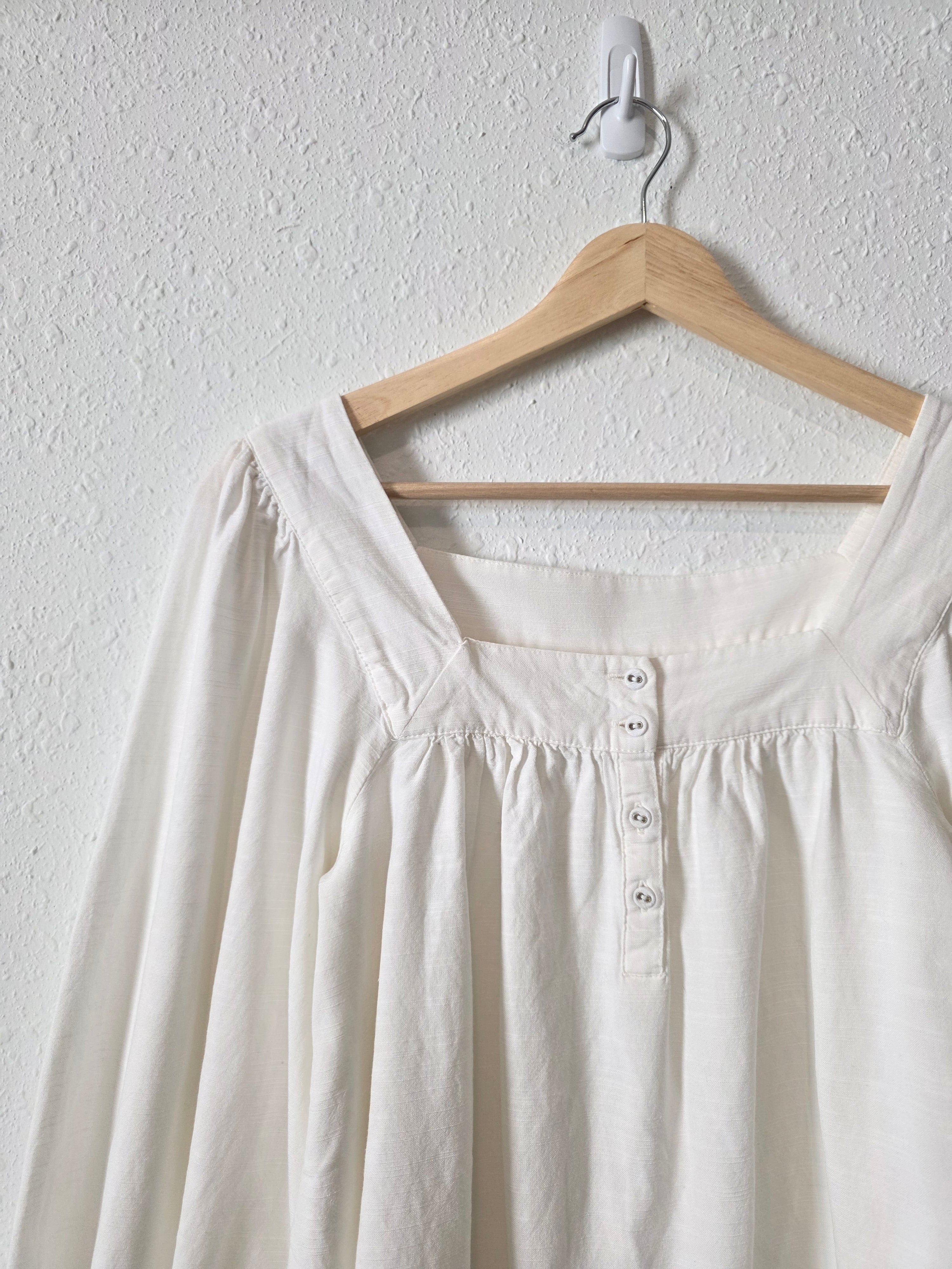 Puff Sleeve Square Neck Top (XS)