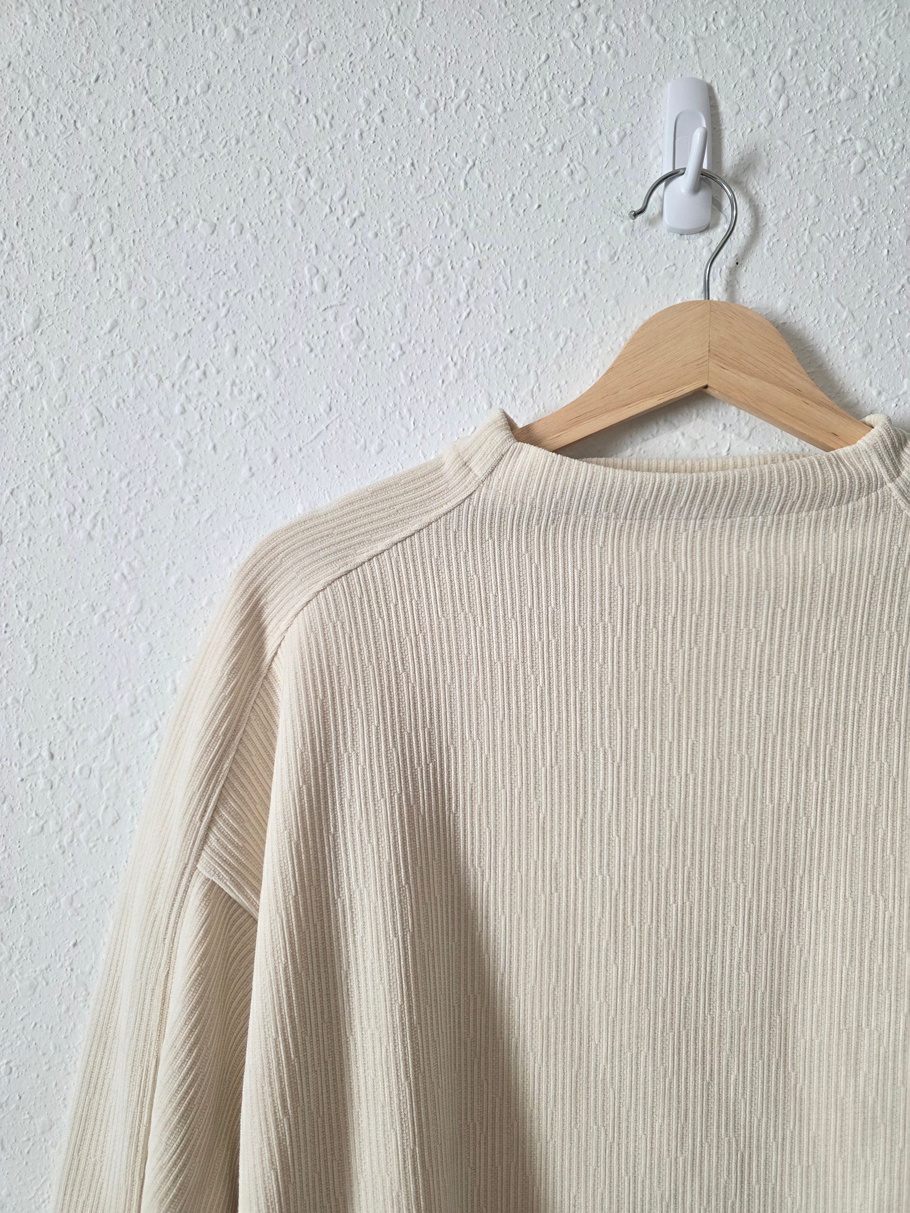 Madewell Ribbed Mockneck Top (M)