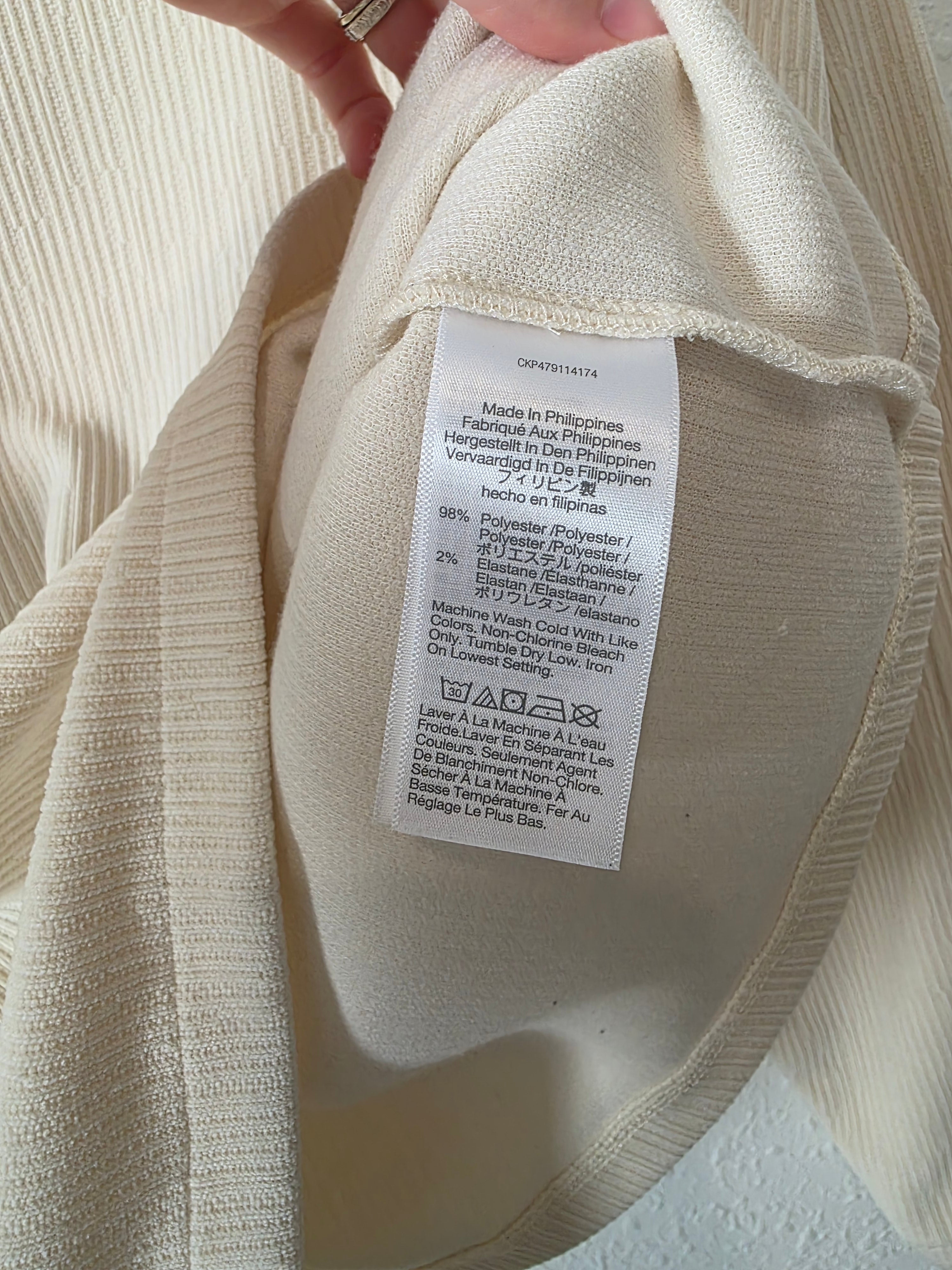Madewell Ribbed Mockneck Top (M)