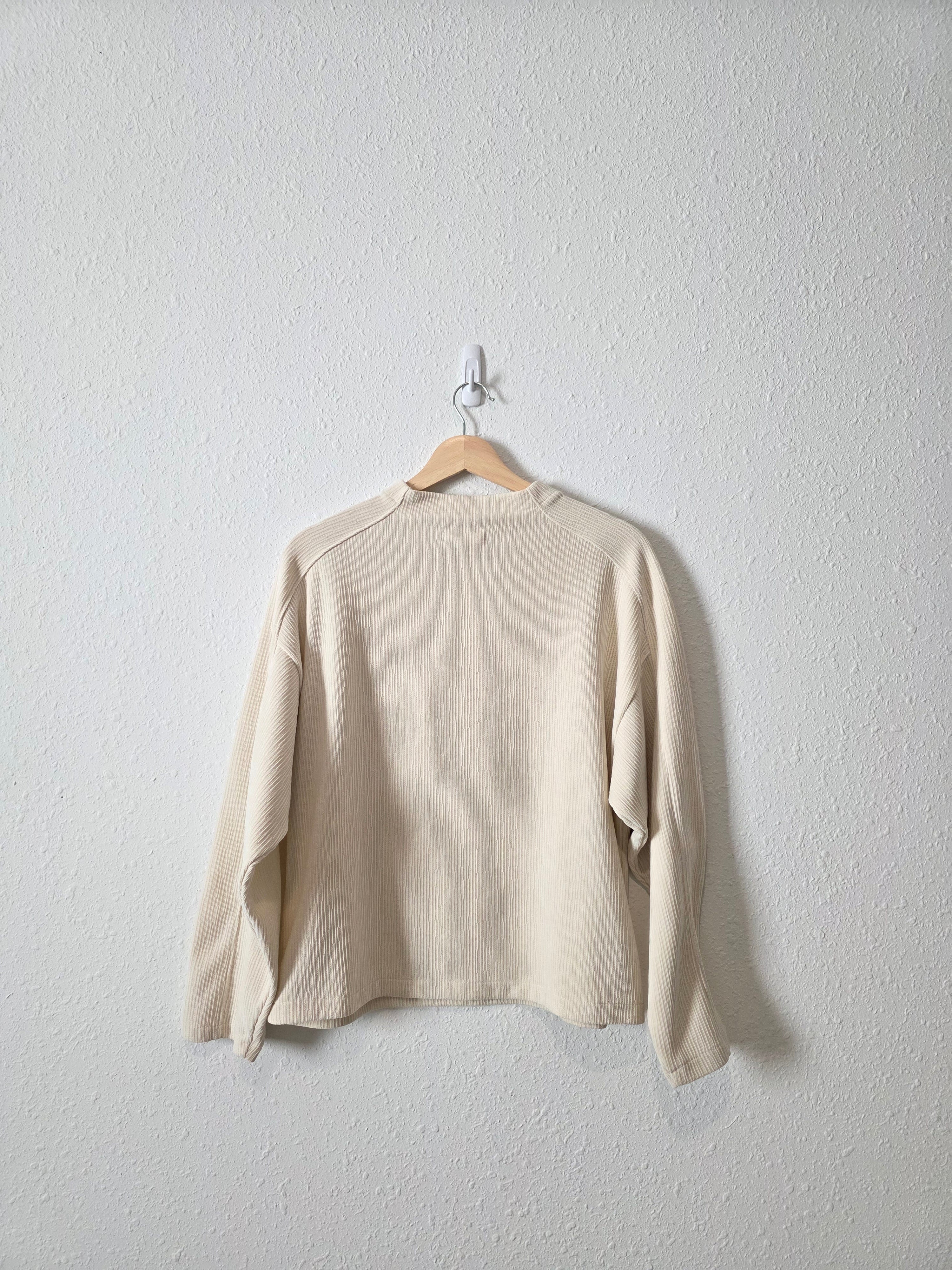 Madewell Ribbed Mockneck Top (M)