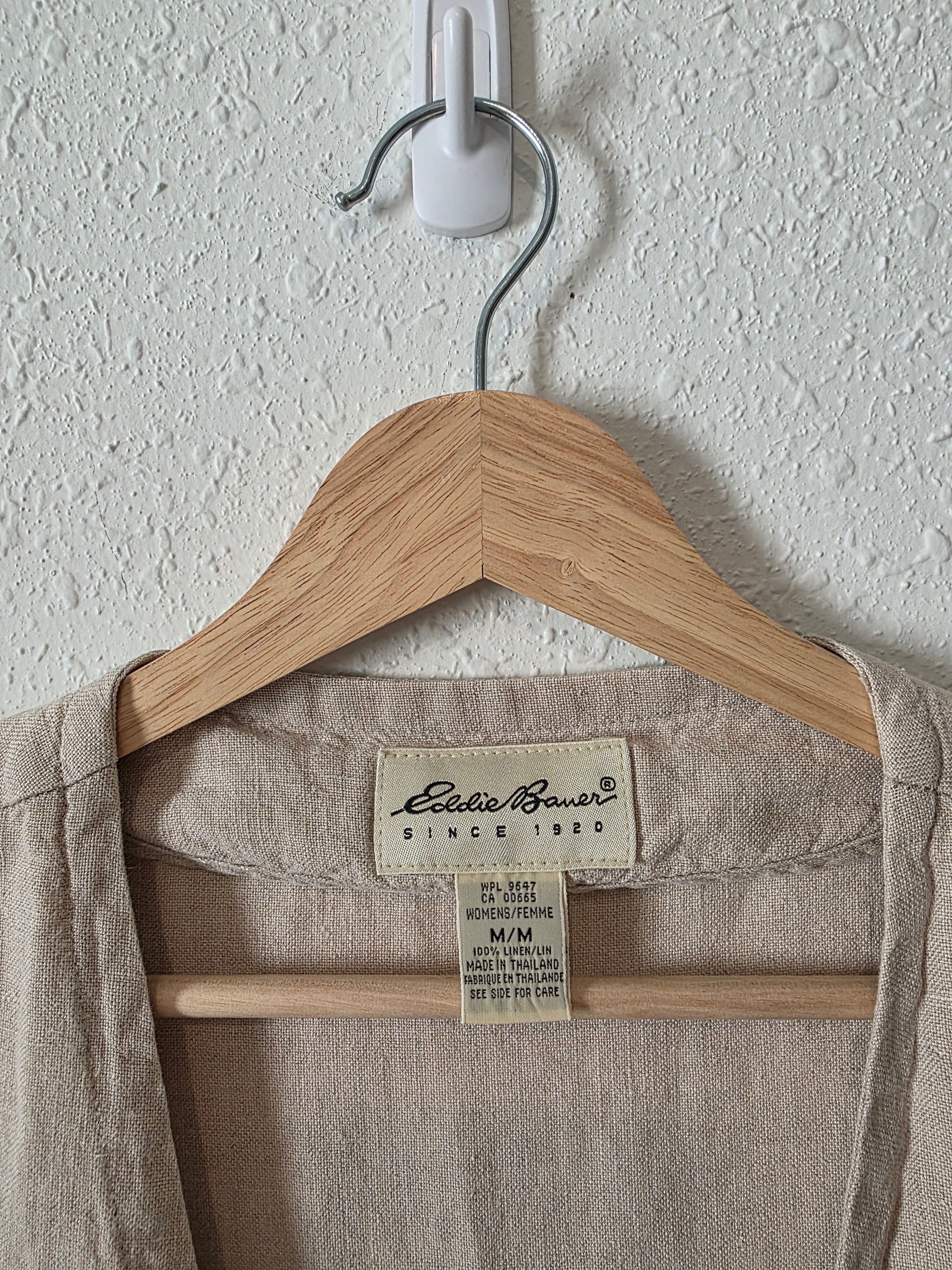 Vintage Eddie Bauer Linen Vest (M)