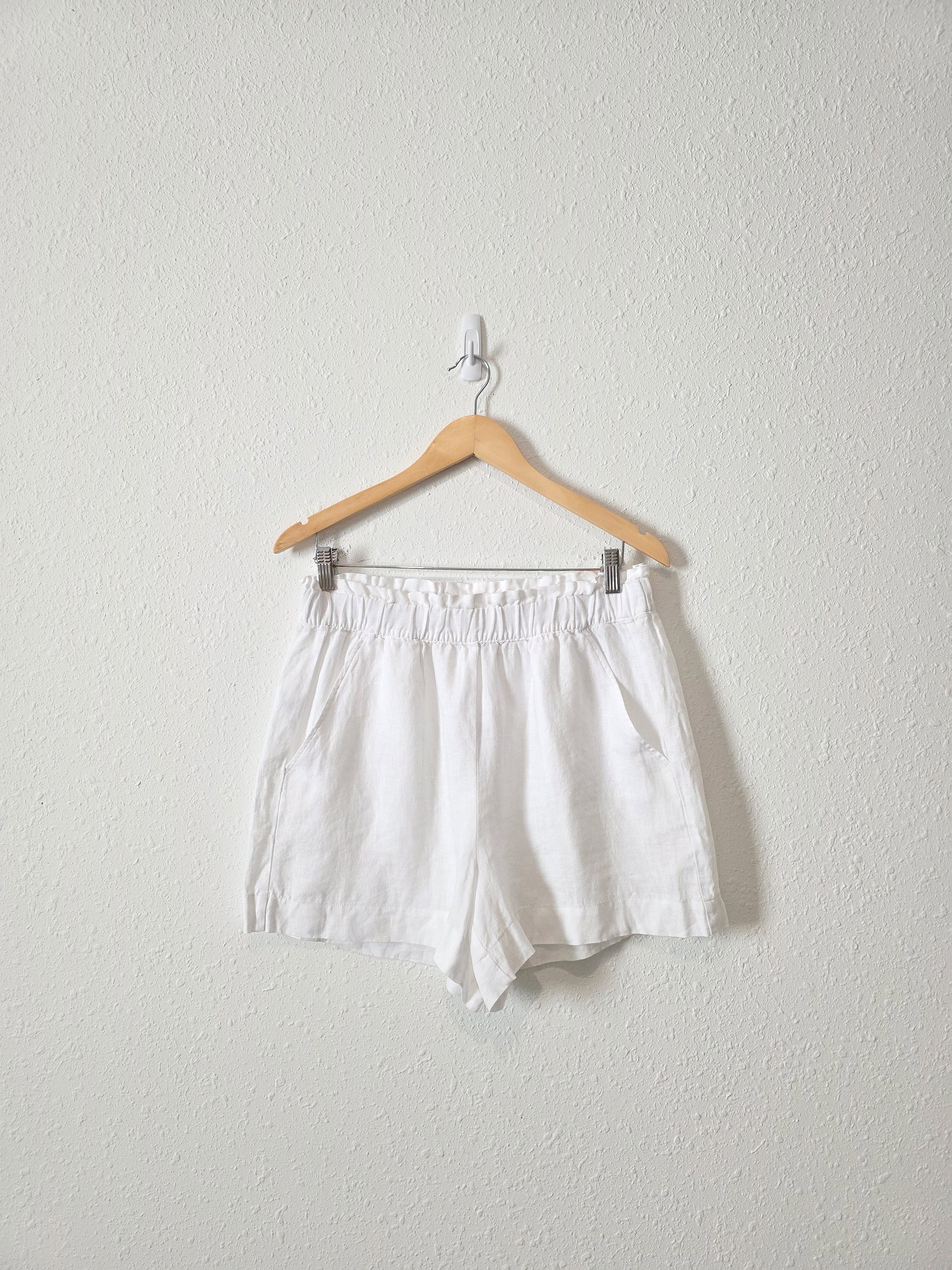 NEW Loft White Linen Shorts (M)