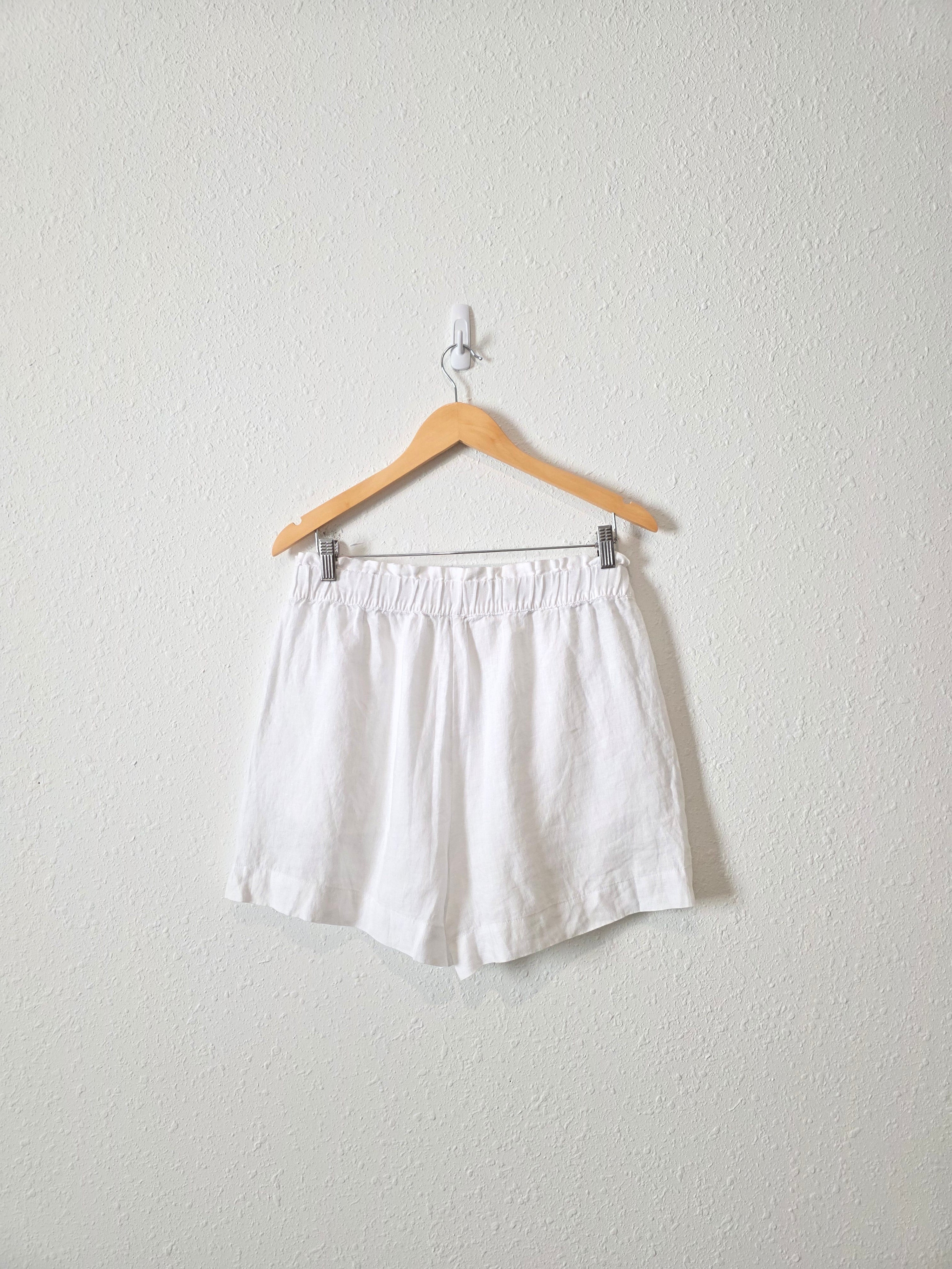 NEW Loft White Linen Shorts (M)