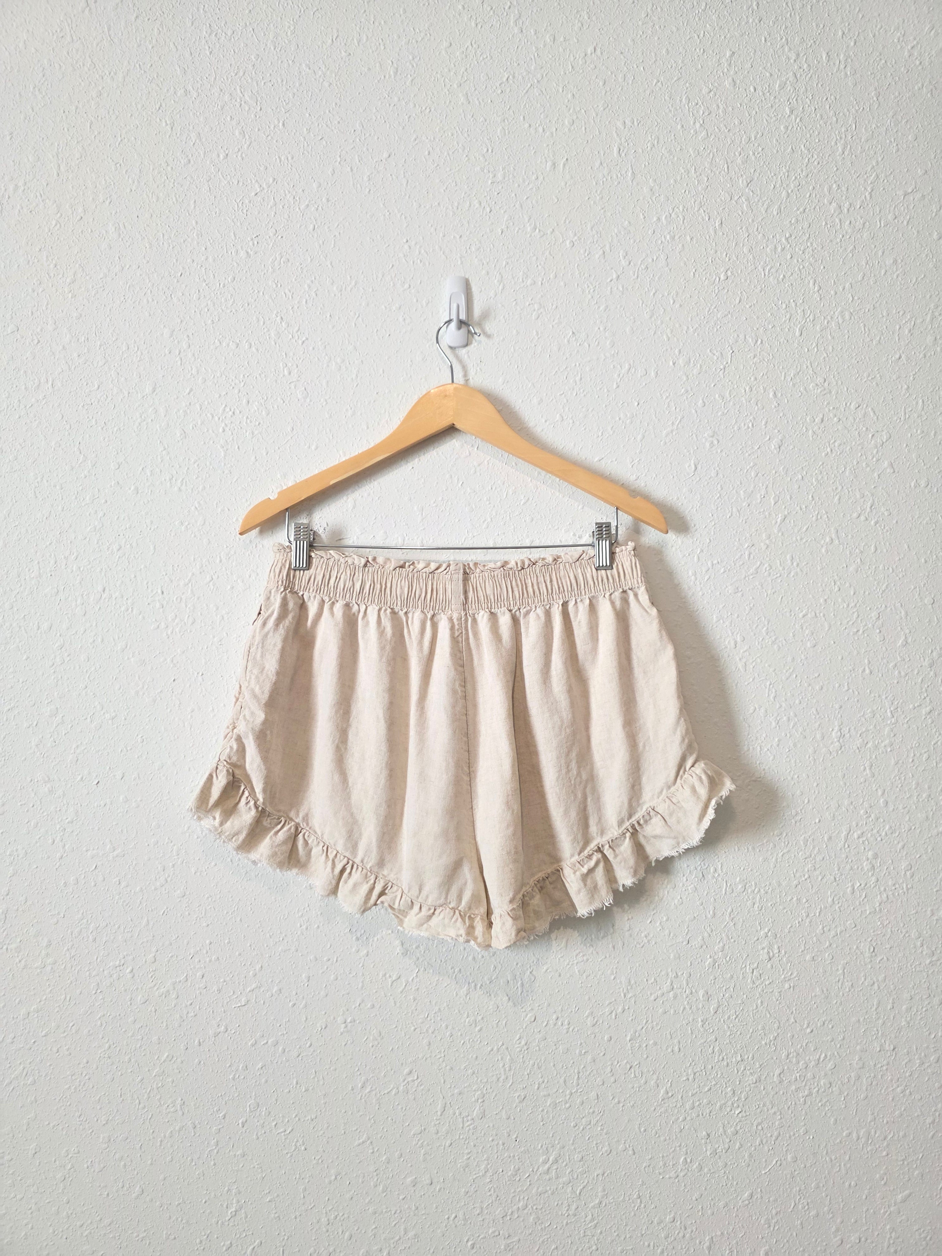 Aerie Linen Blend Shorts (L)