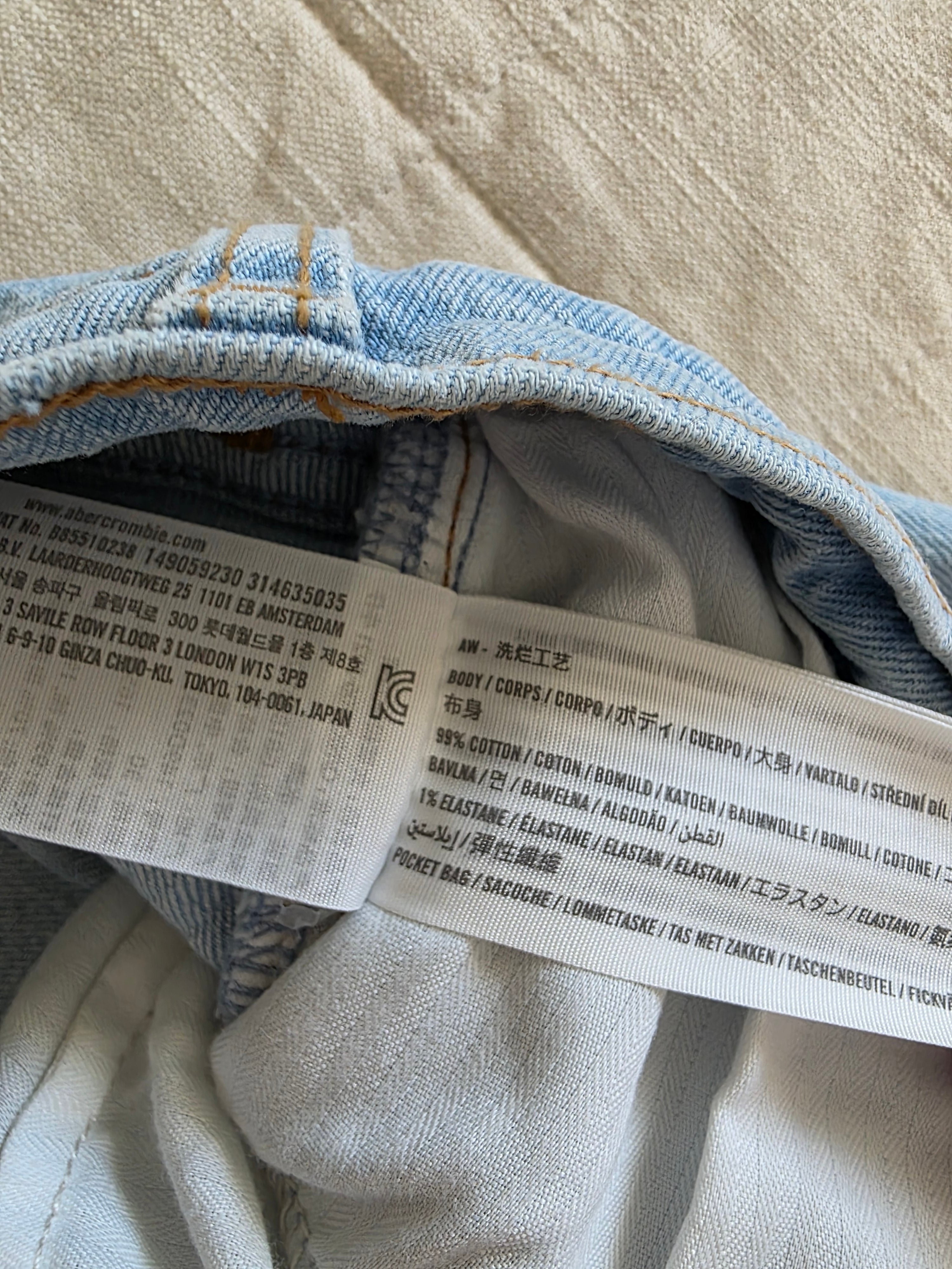 Abercrombie Light Wash Denim Shorts (30/10)