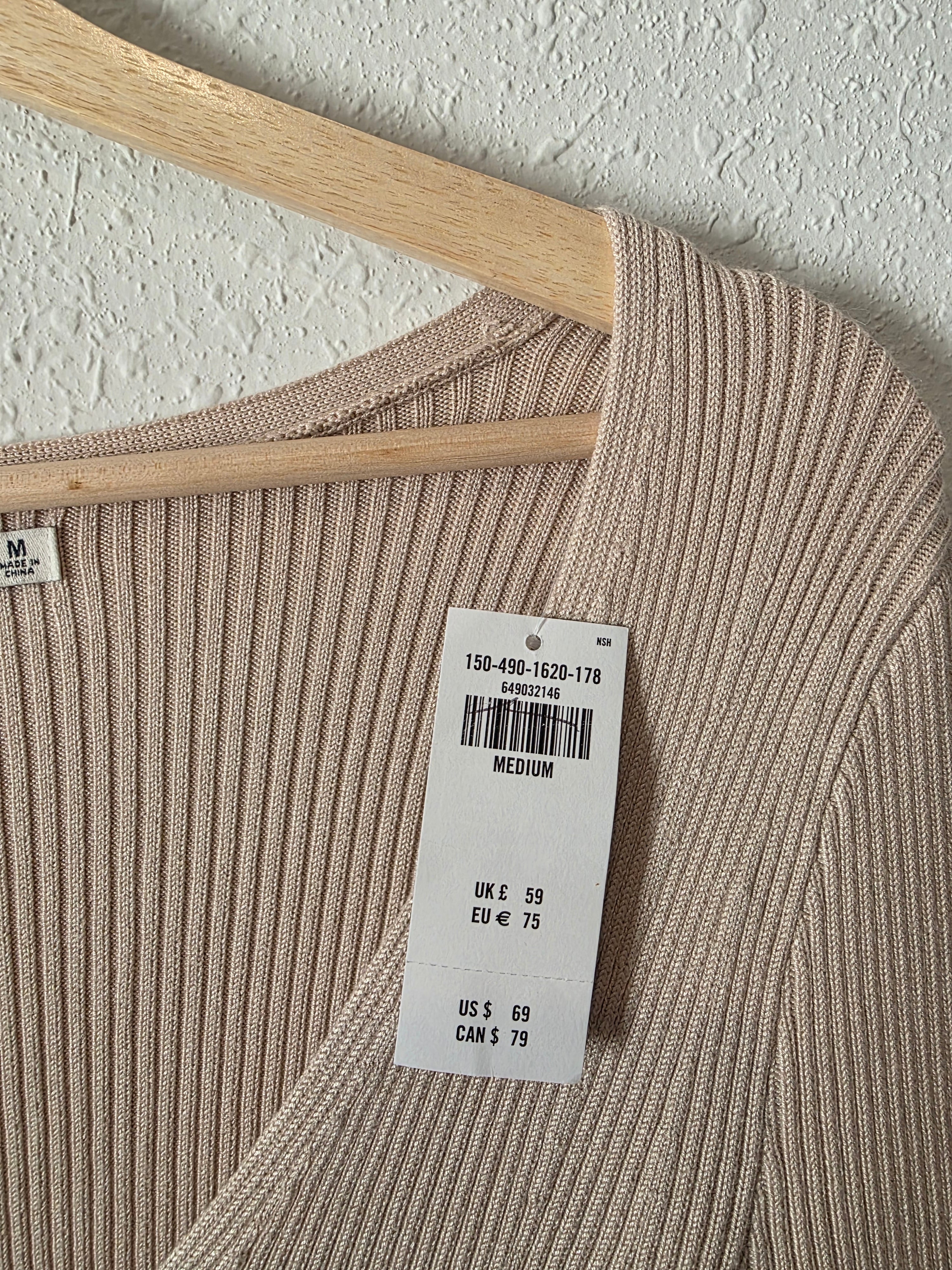 NEW Abercrombie Ribbed Bodysuit (M)