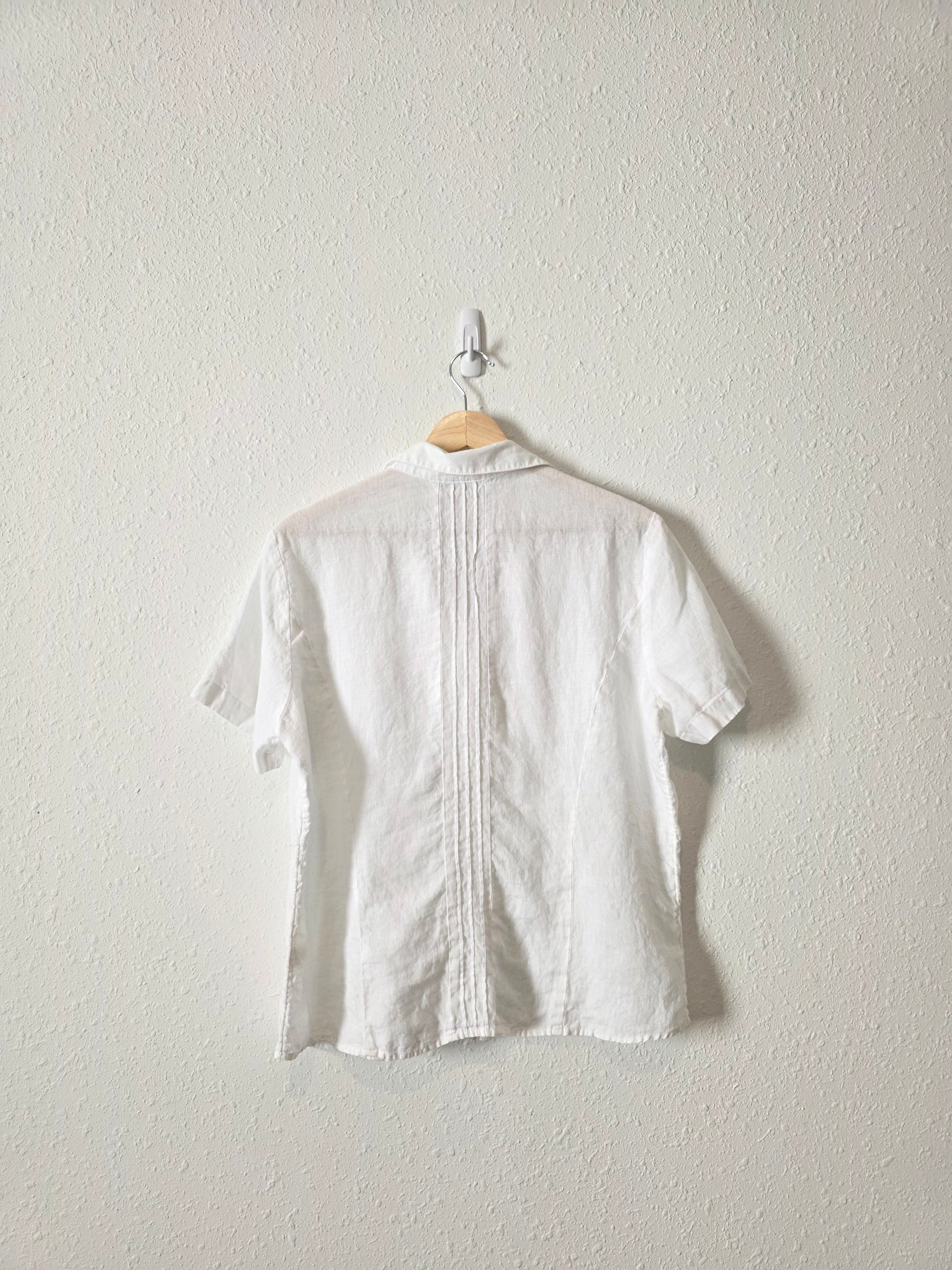 Vintage Linen Button Up (M)