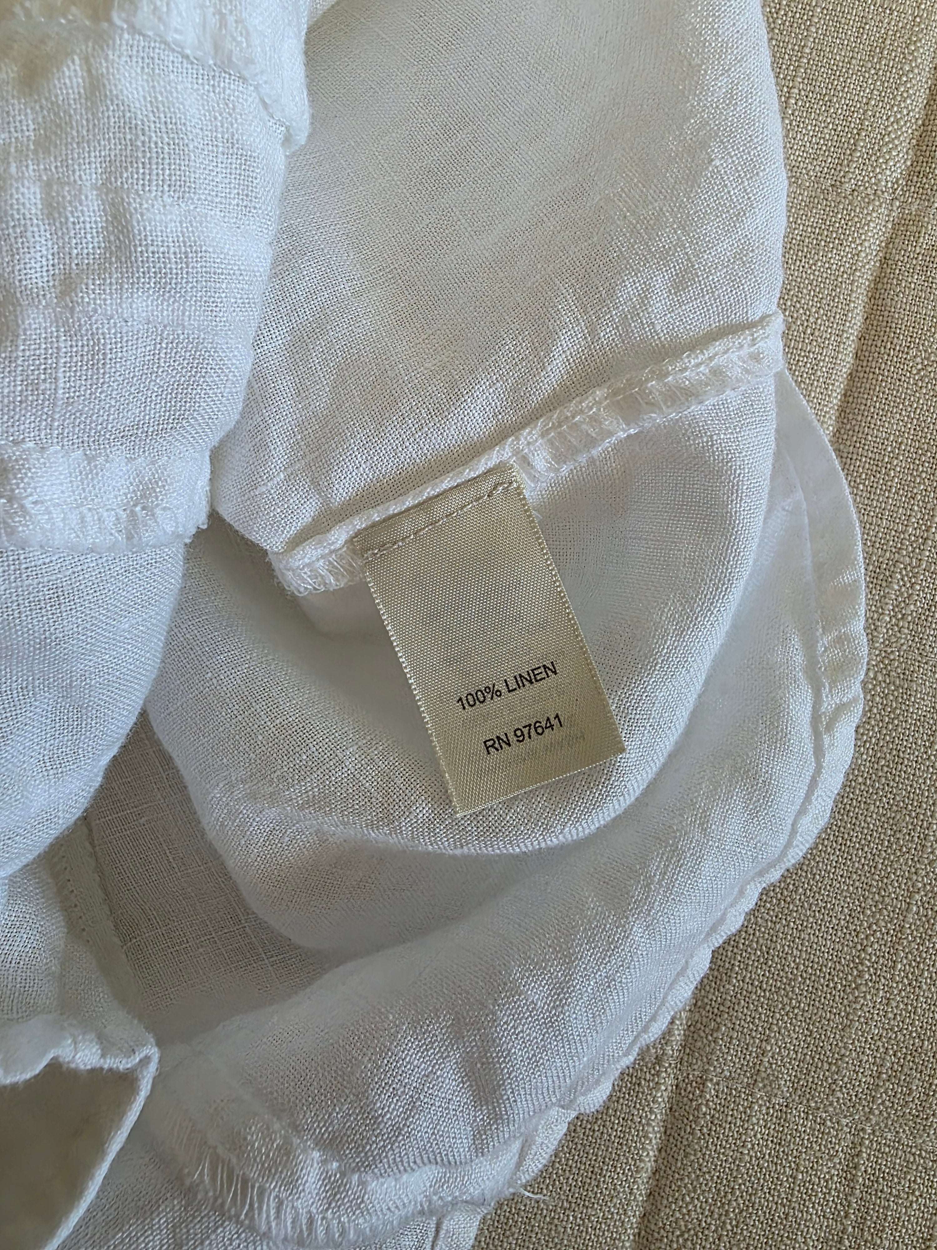 Vintage Linen Button Up (M)