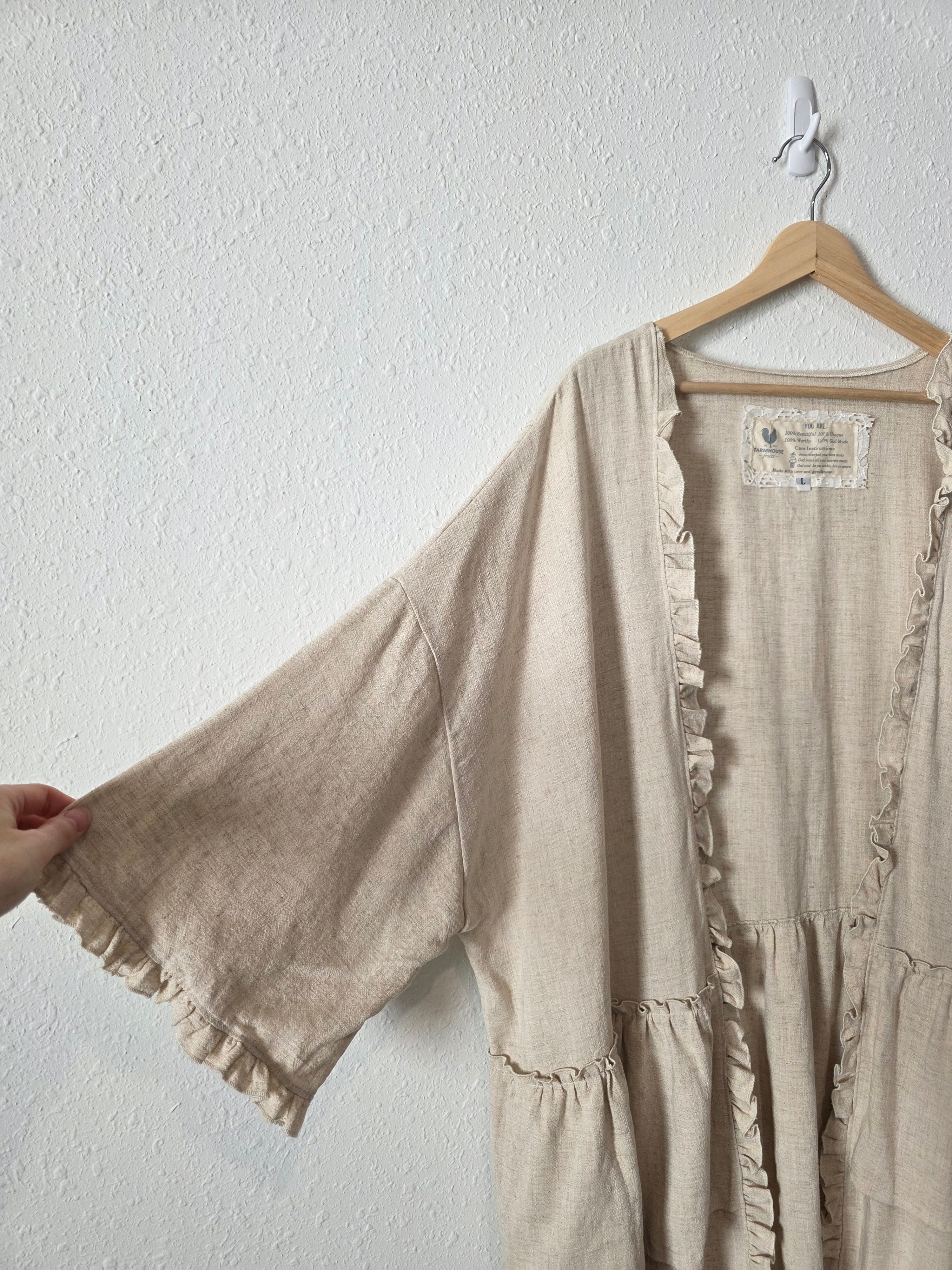 Oat Oversized Kimono Top (L)
