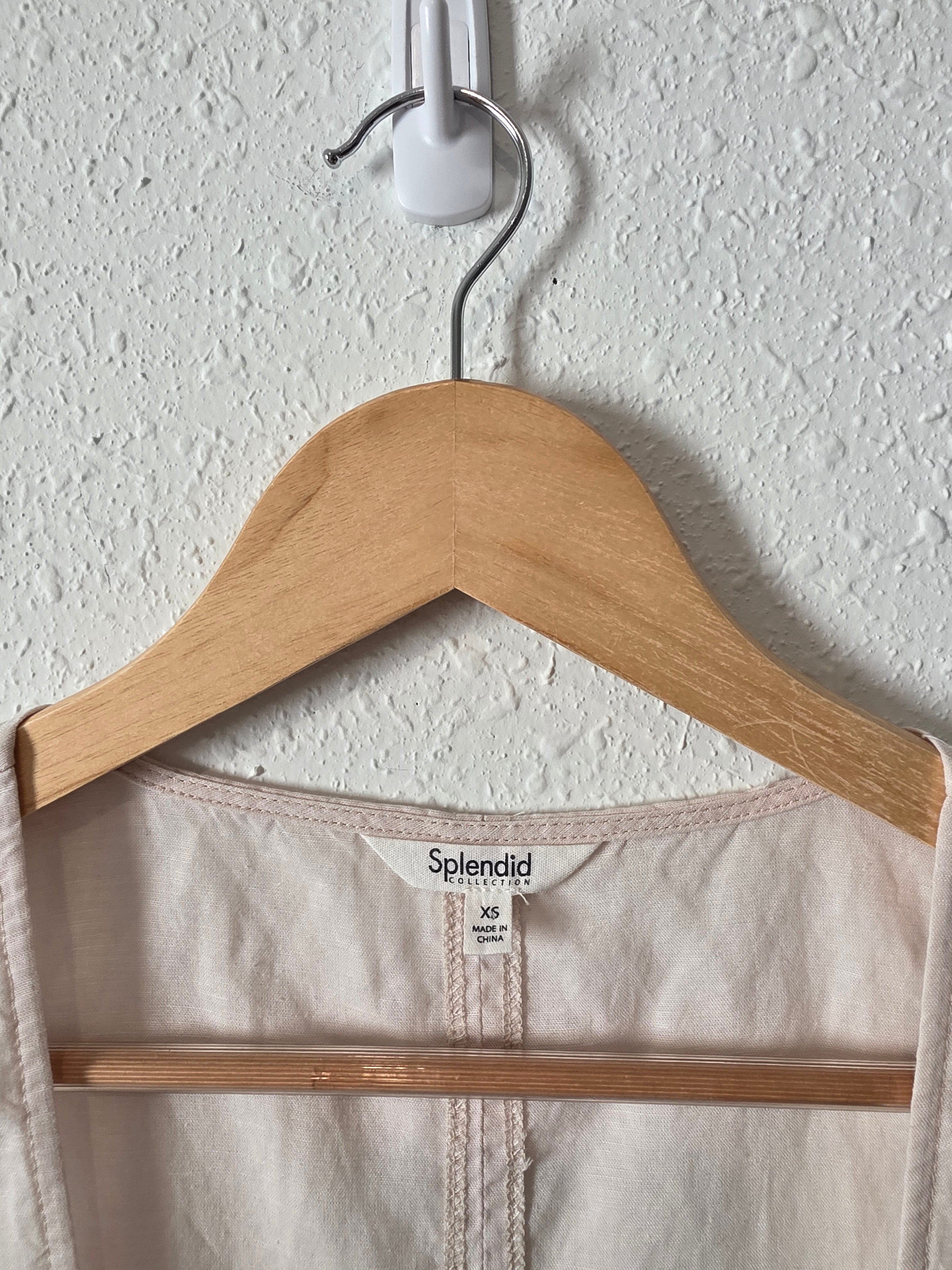 Splendid Linen Blend Crop Tank (XS)