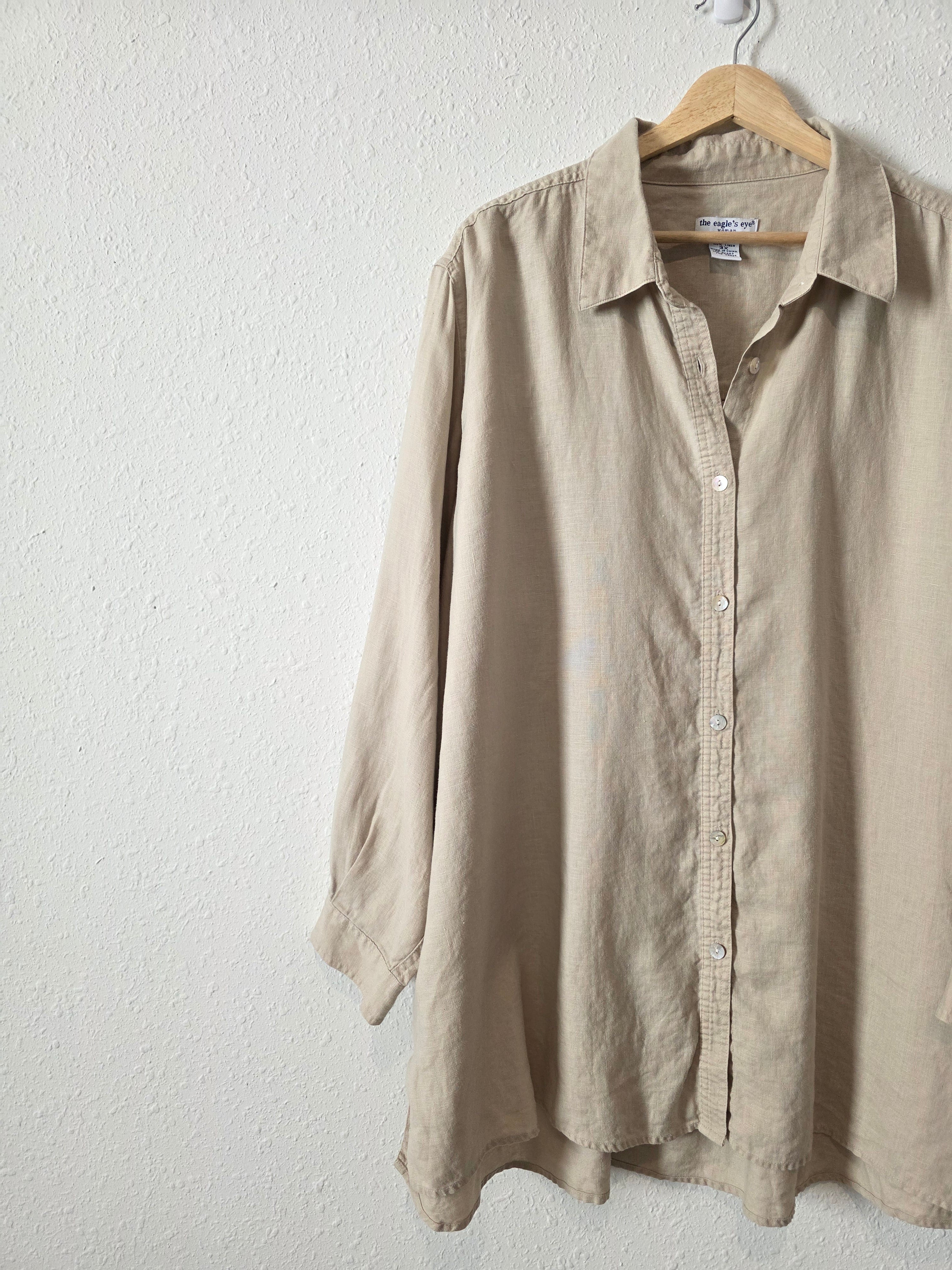 Vintage Linen Button Up (3X)