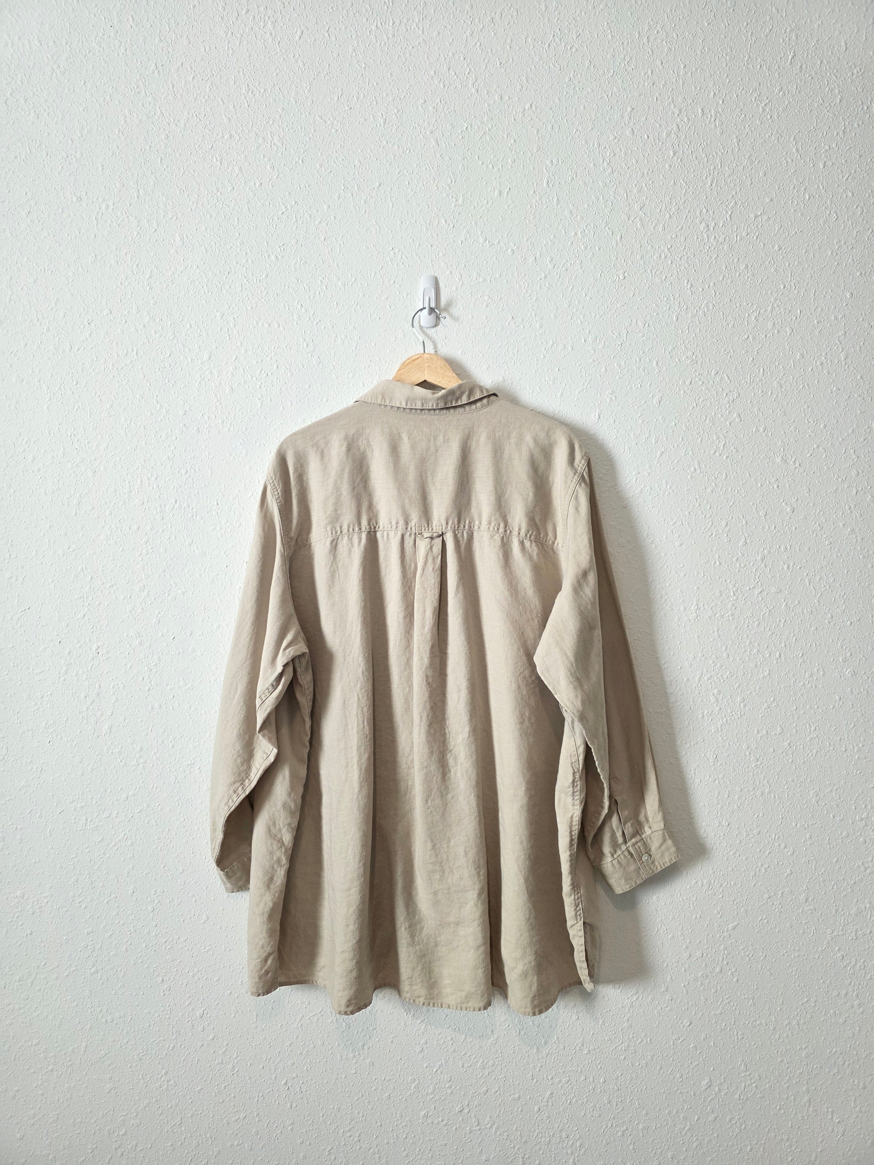 Vintage Linen Button Up (3X)