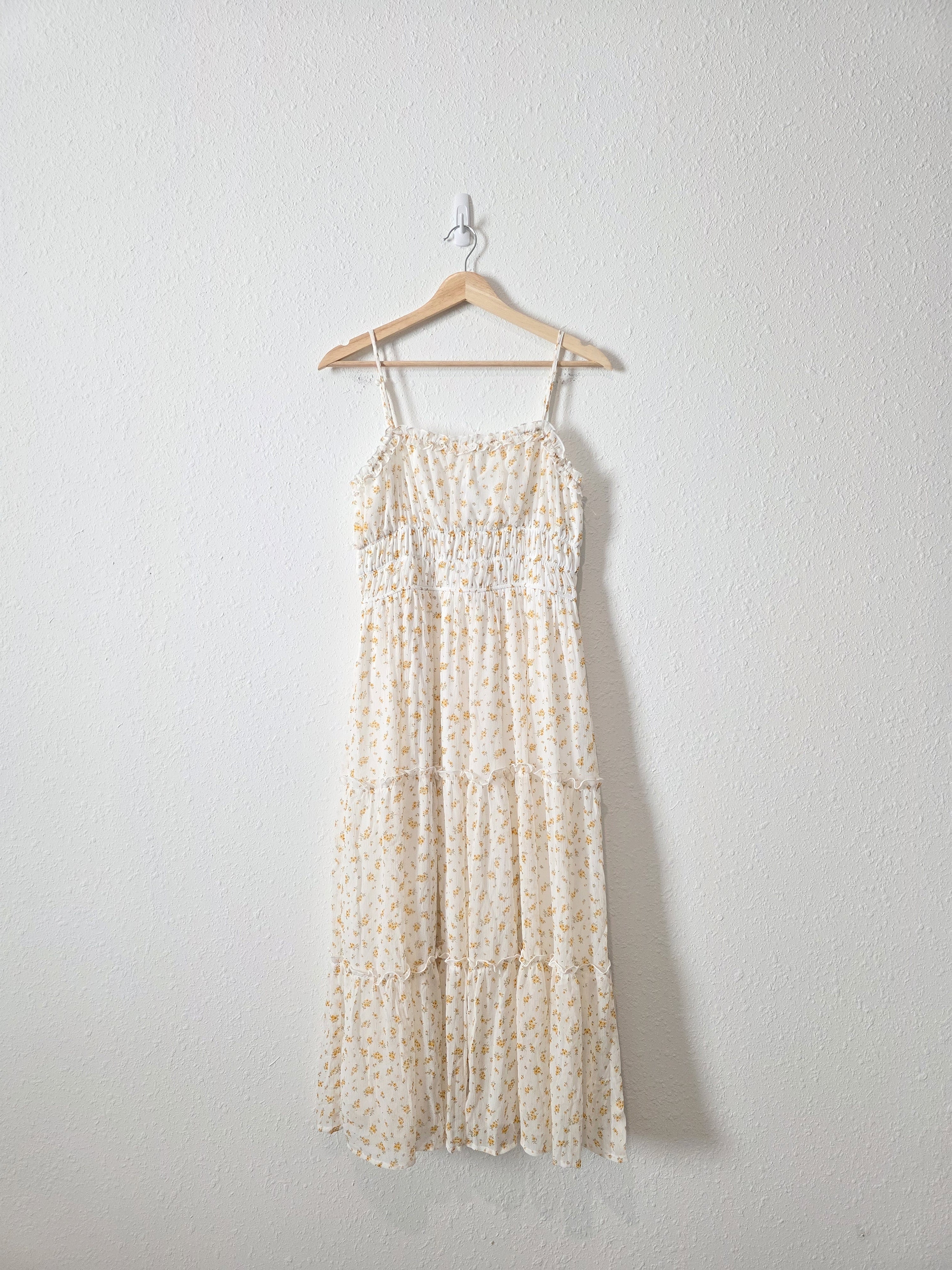 Dainty Floral Midi Dress (L)