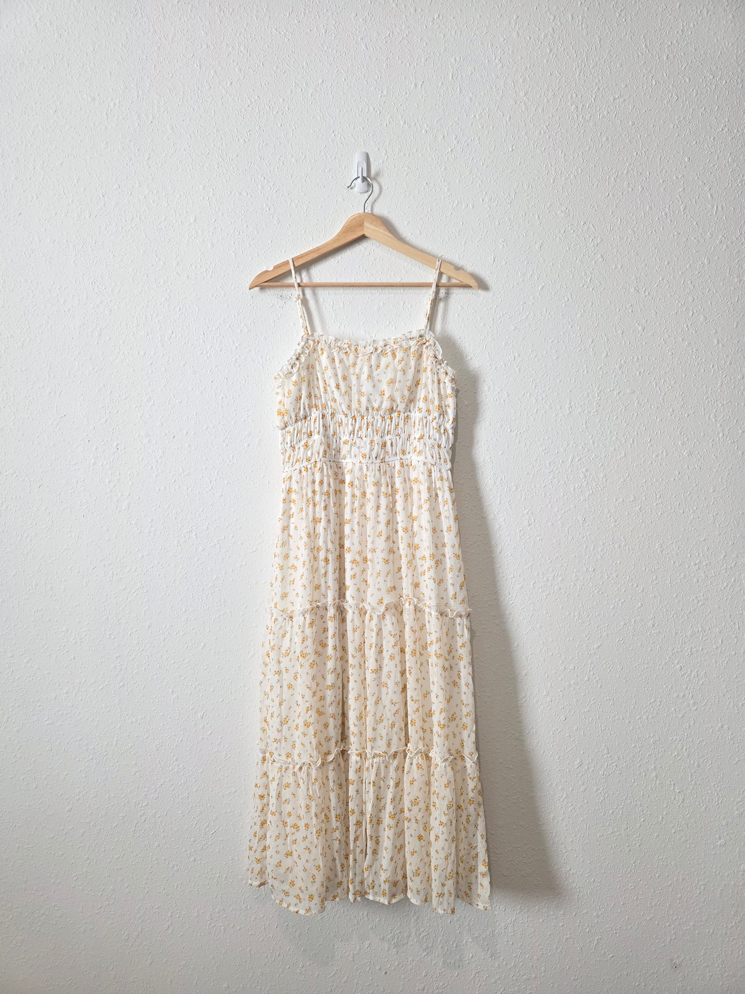 Dainty Floral Midi Dress (L)