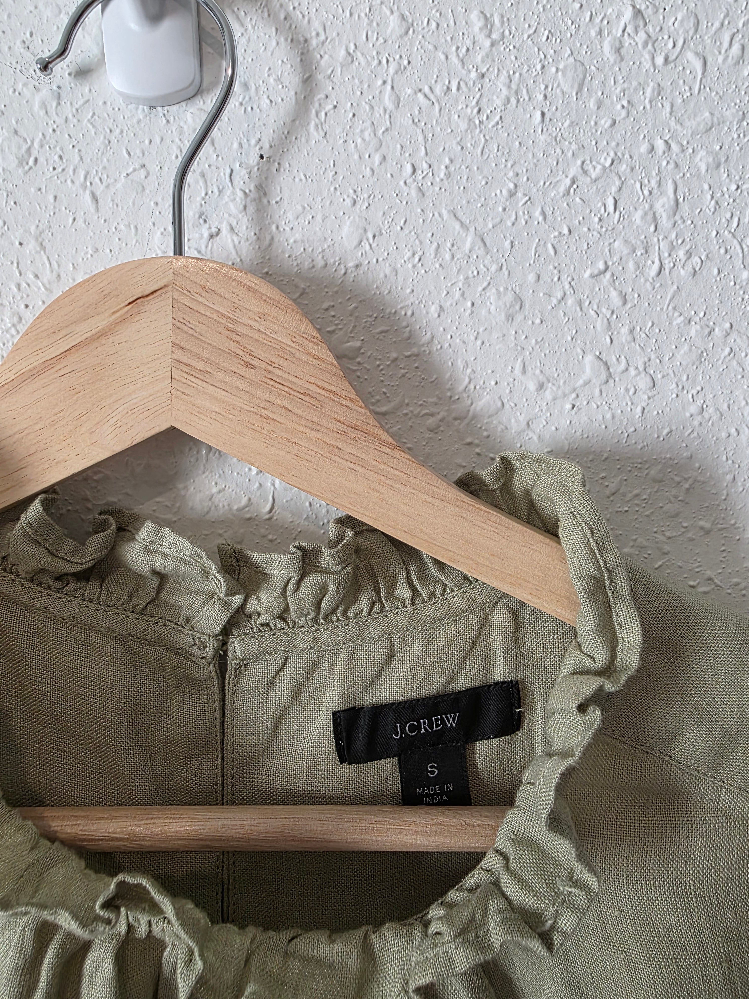 J.Crew Sage Linen Blouse (S)