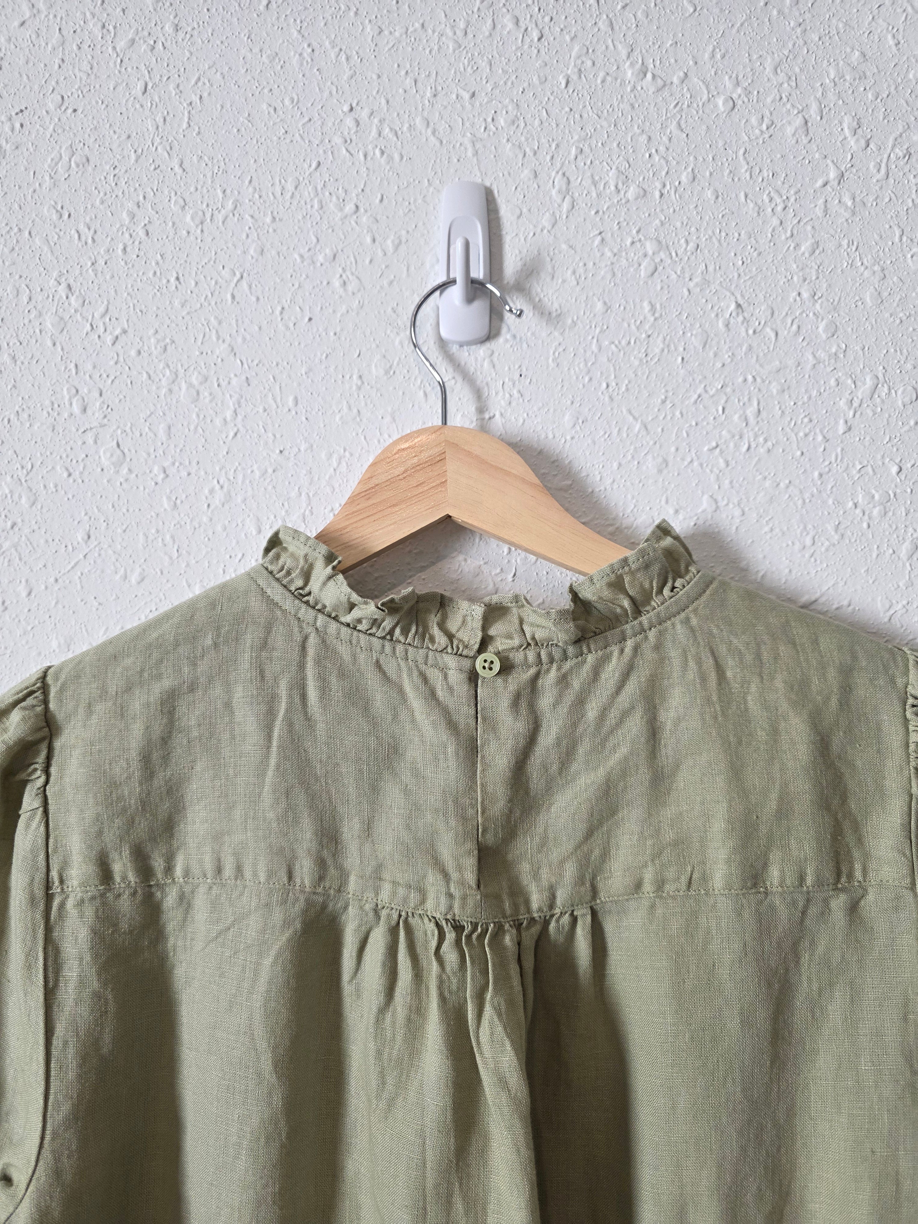 J.Crew Sage Linen Blouse (S)