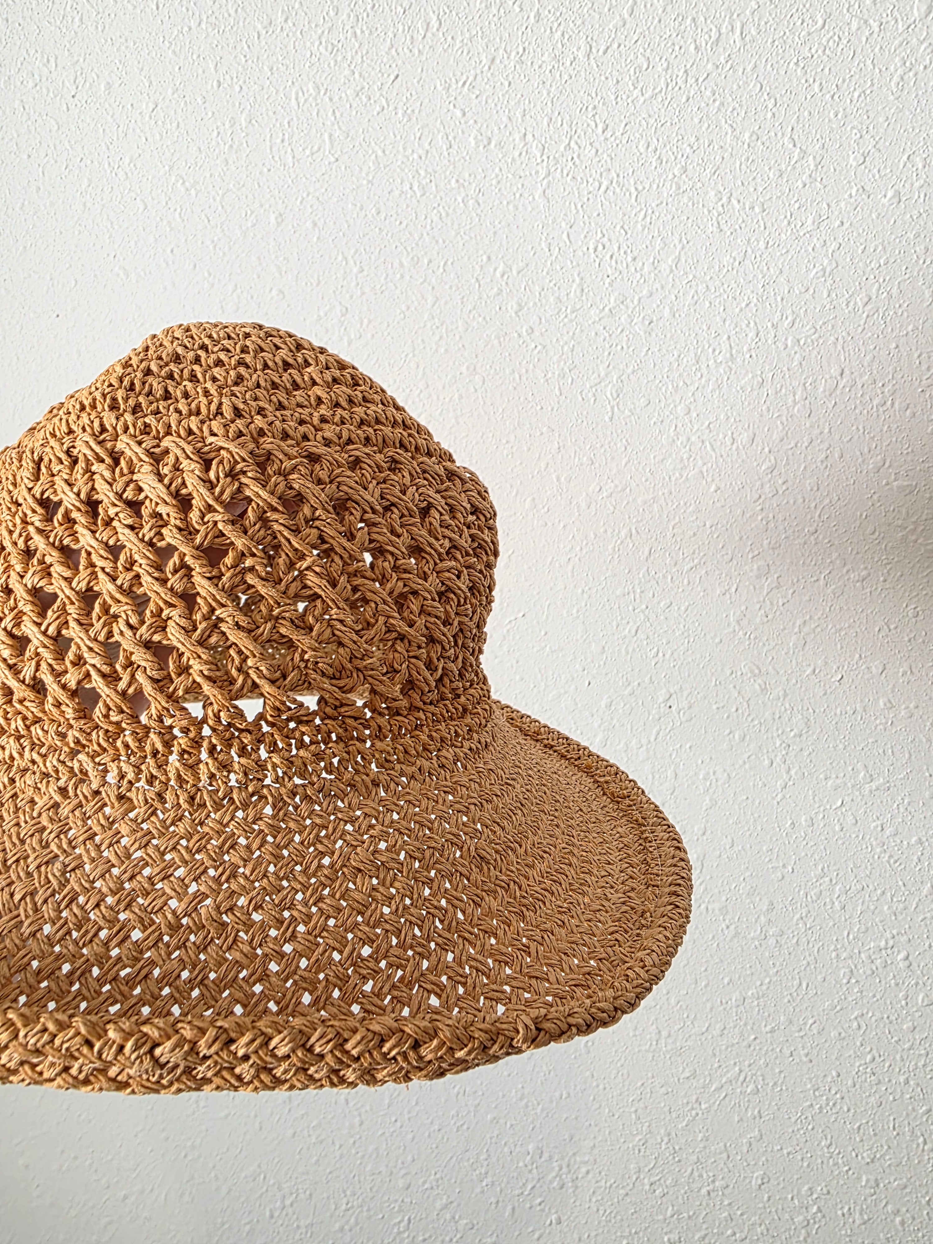 Beachy Straw Bucket Hat