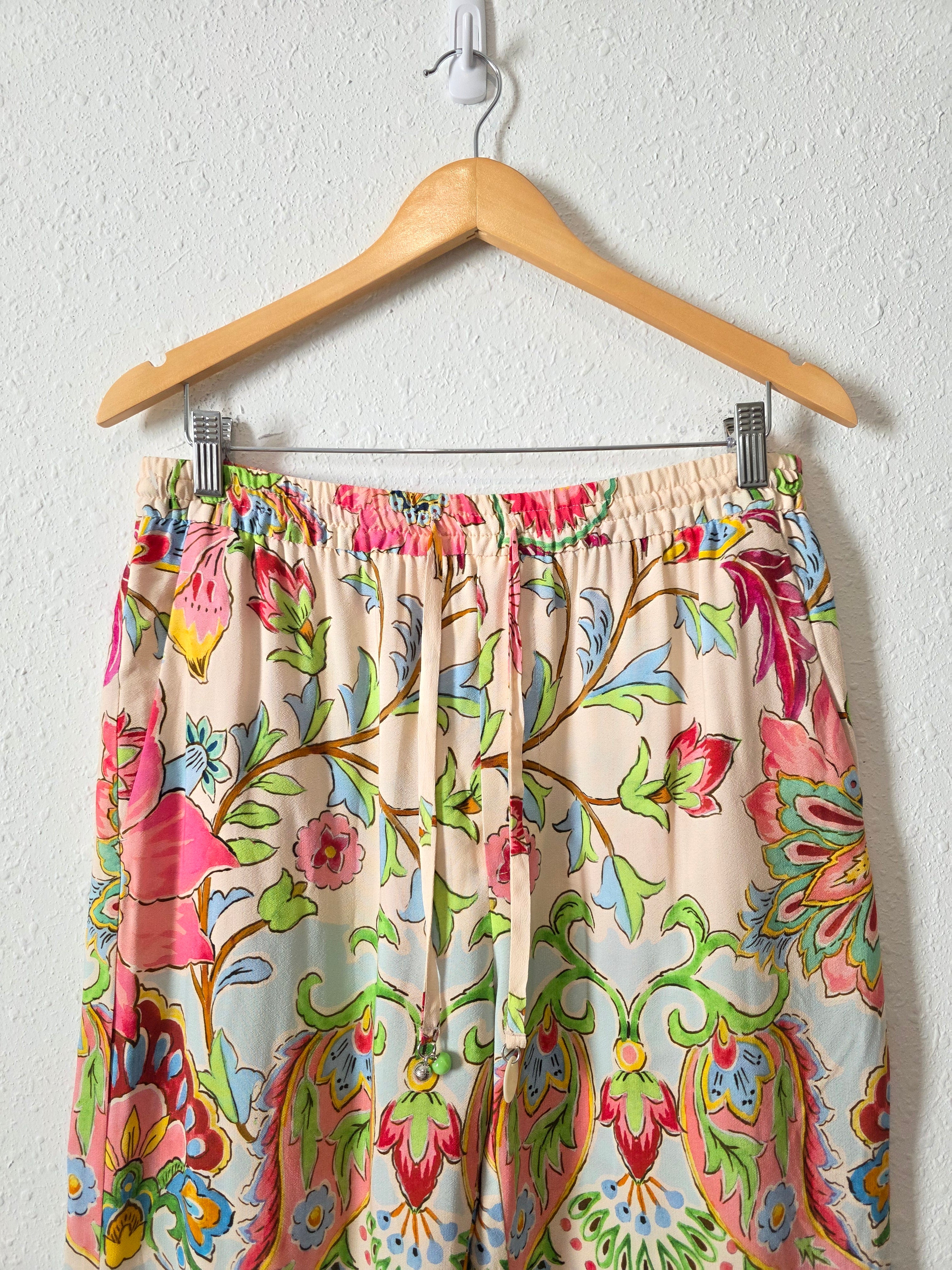 NEW Zara Colorful Wide Leg Pants (L)