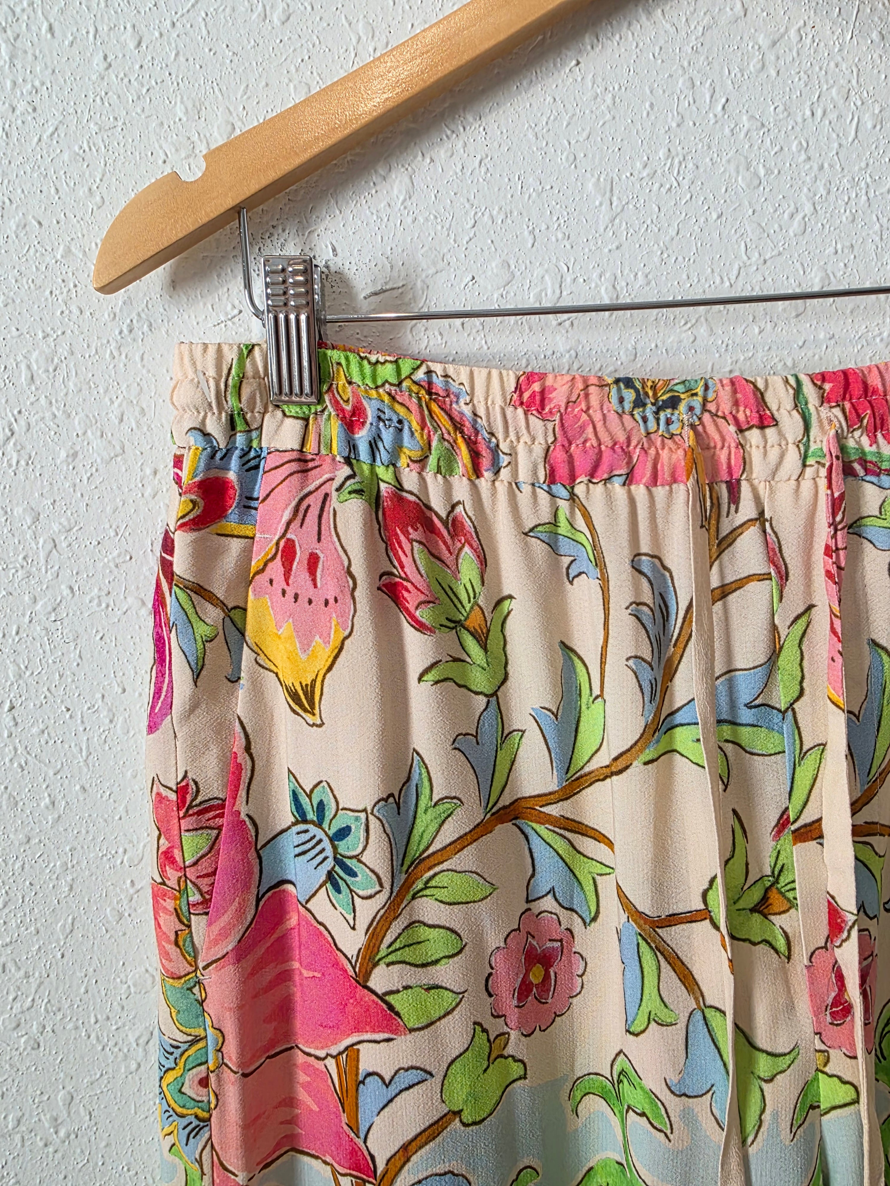 NEW Zara Colorful Wide Leg Pants (L)