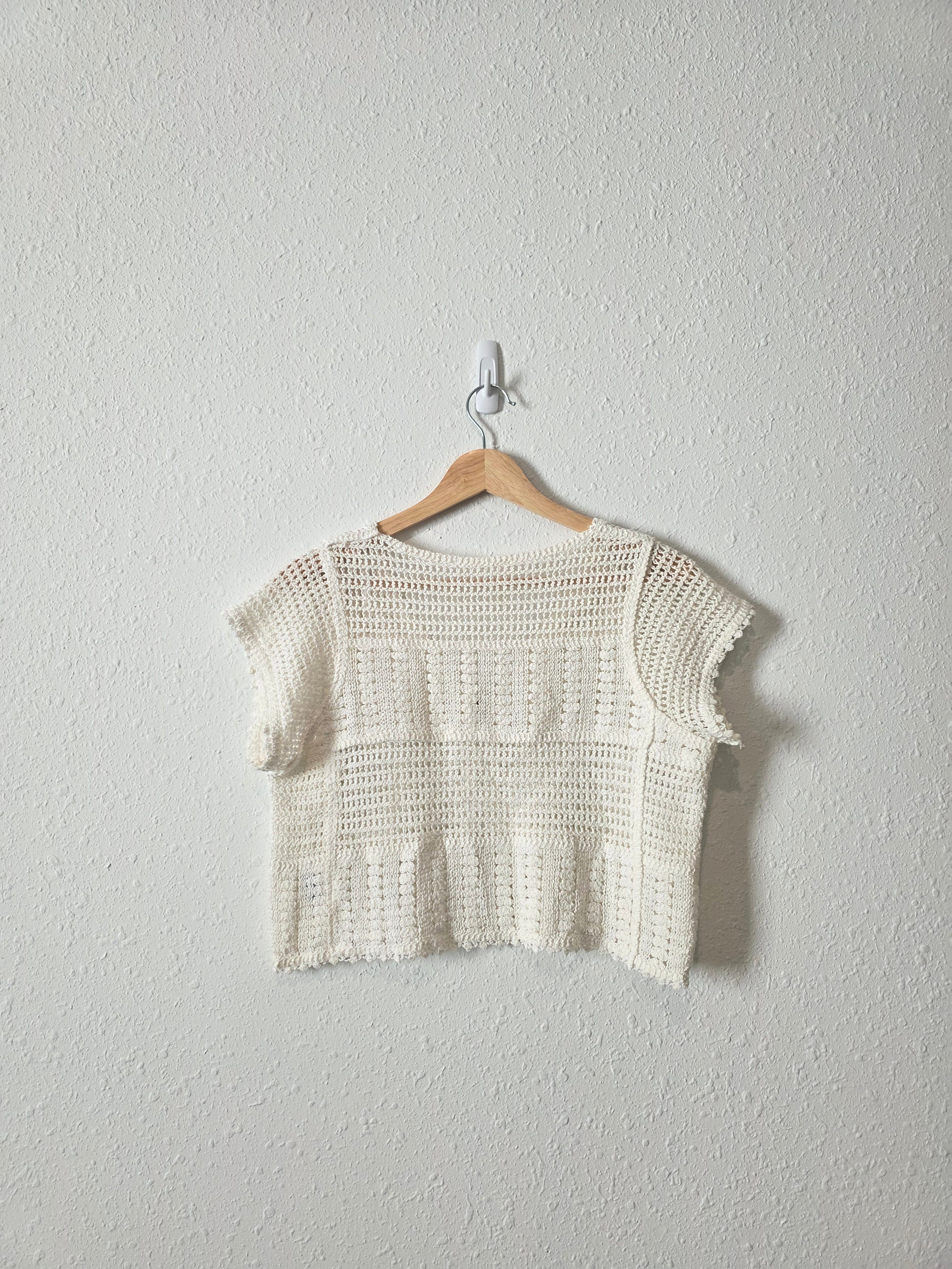 Crochet Button Up Top (S)