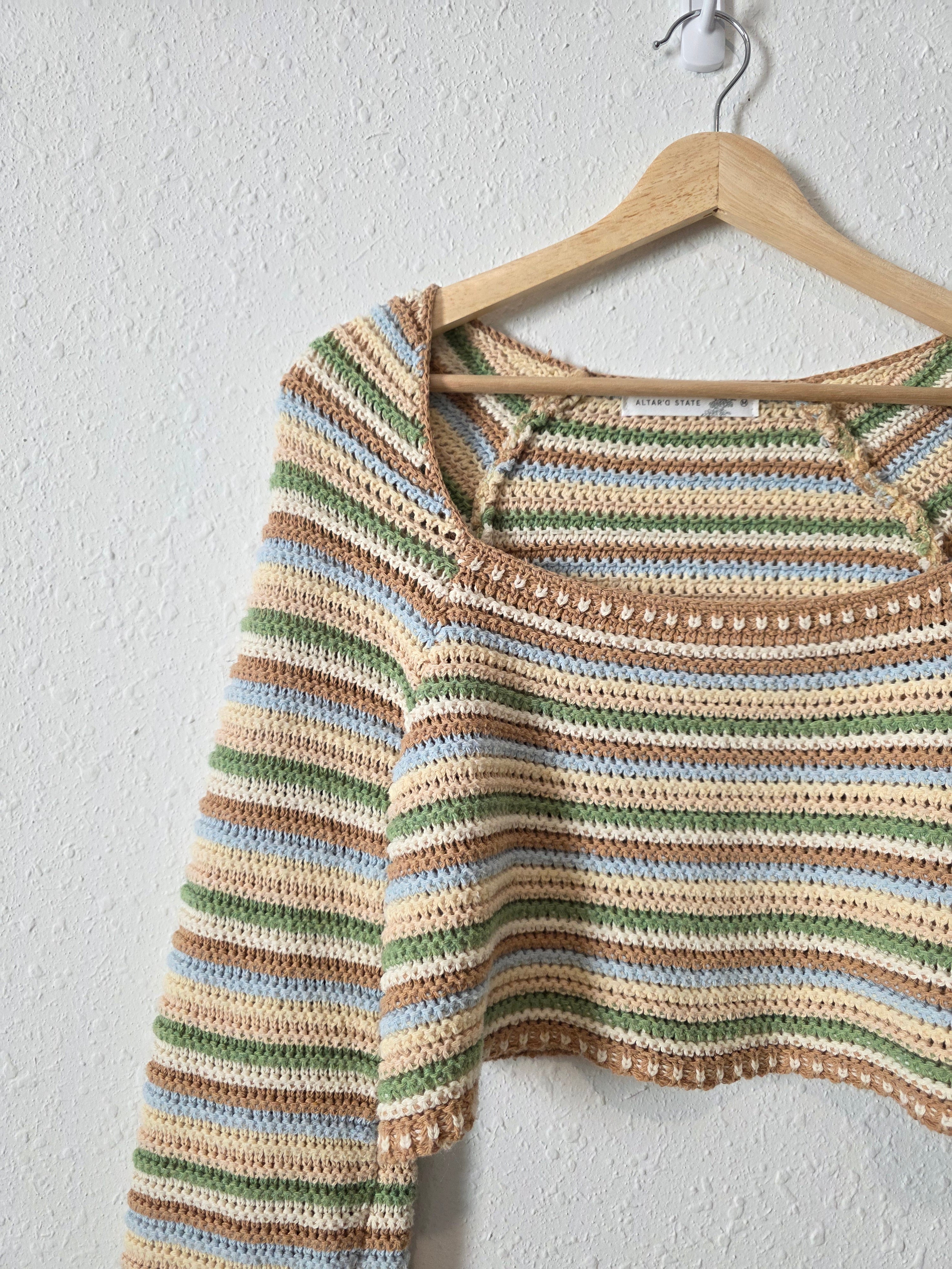 Altar'd State Crochet Sweater (M)