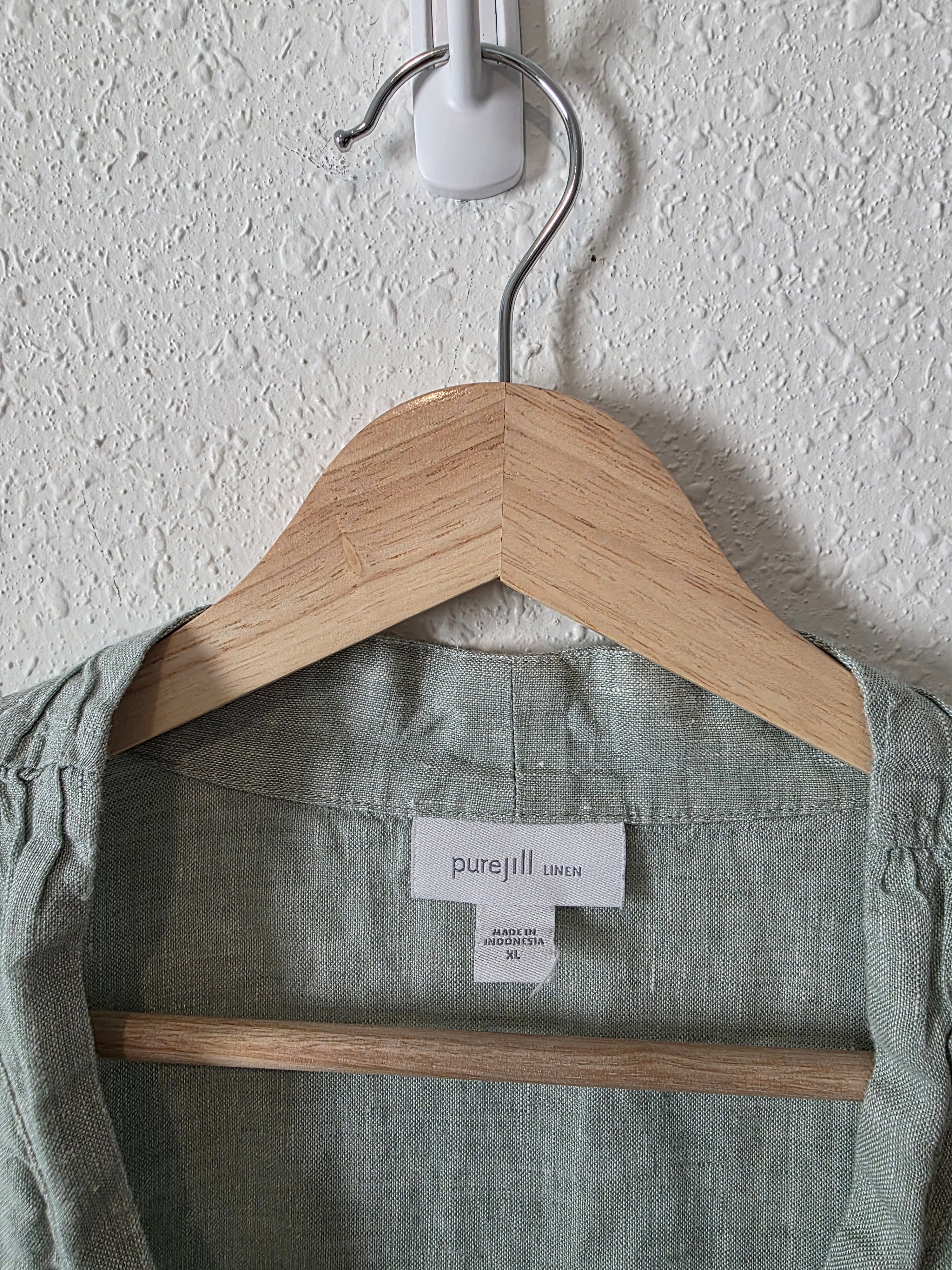 Oversized Linen Tunic Top (XL)