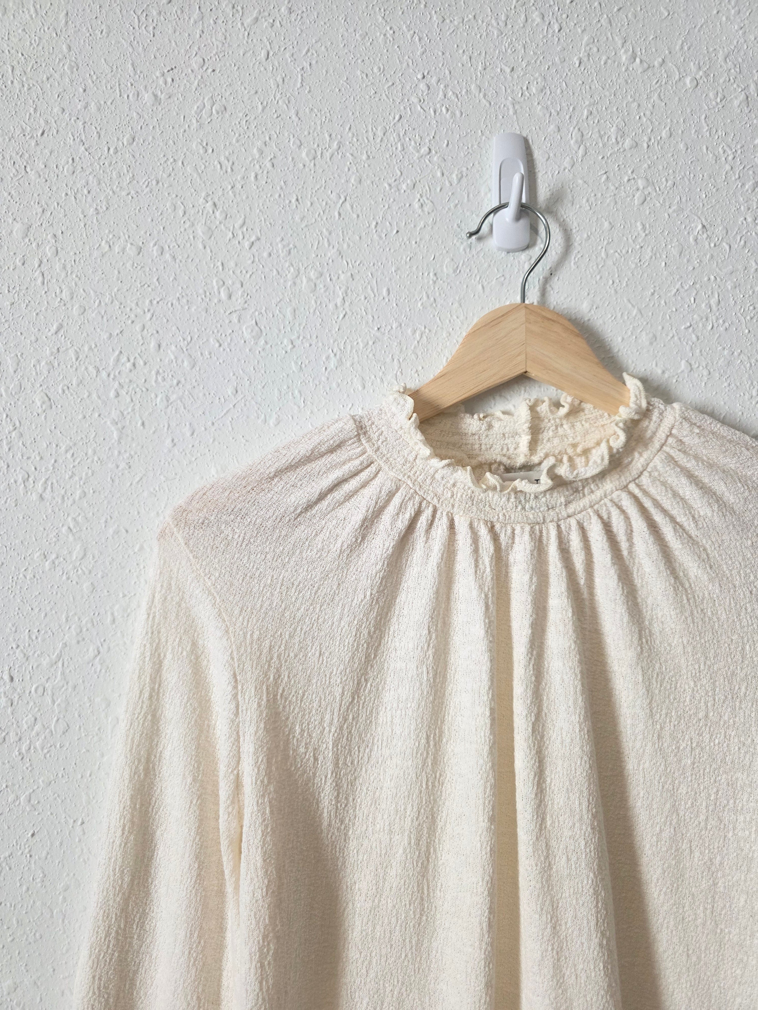 Madewell Textured Mockneck Top (S)