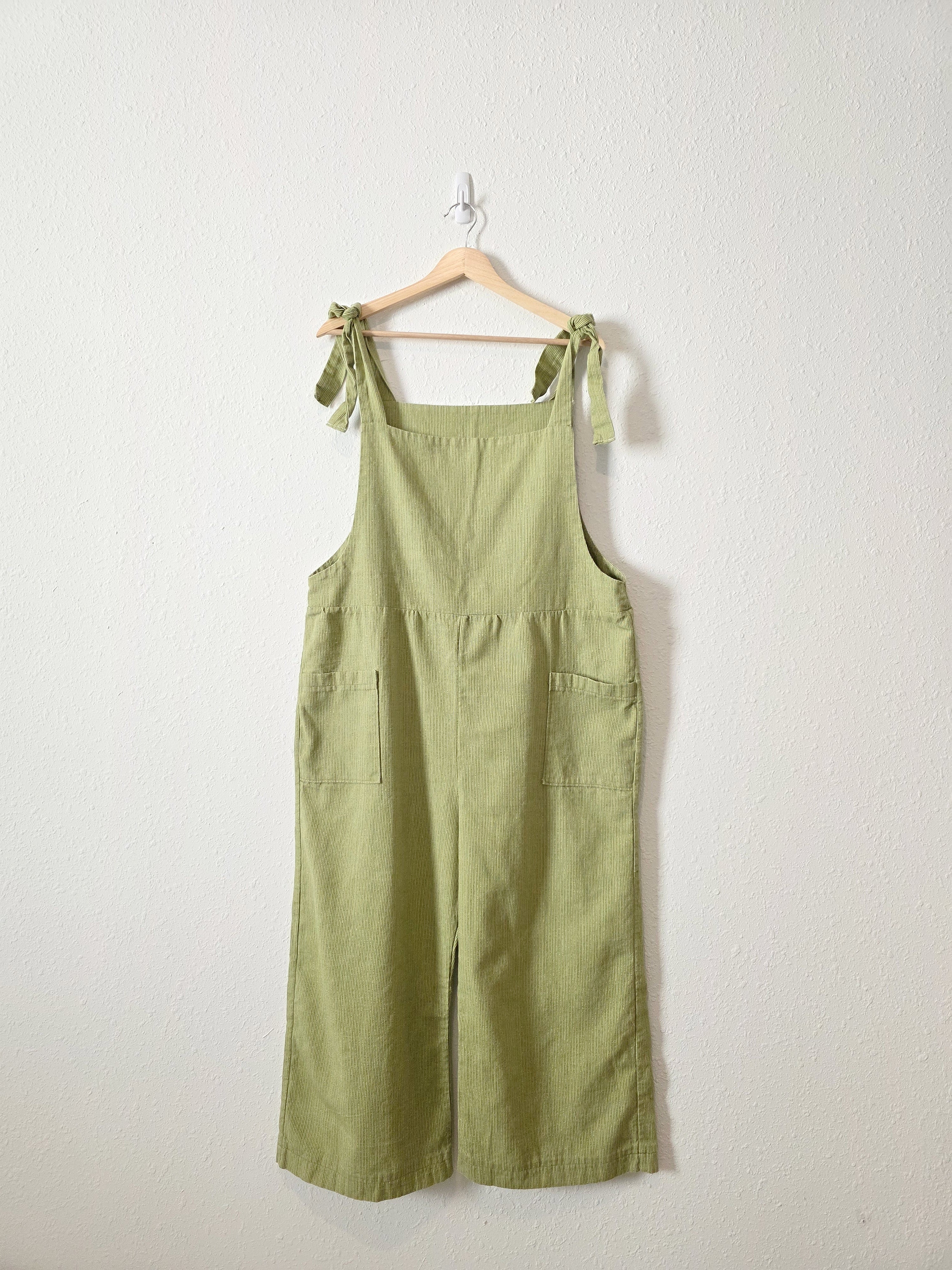 Green Wide Leg Overall Jumpsuit (L/XL)