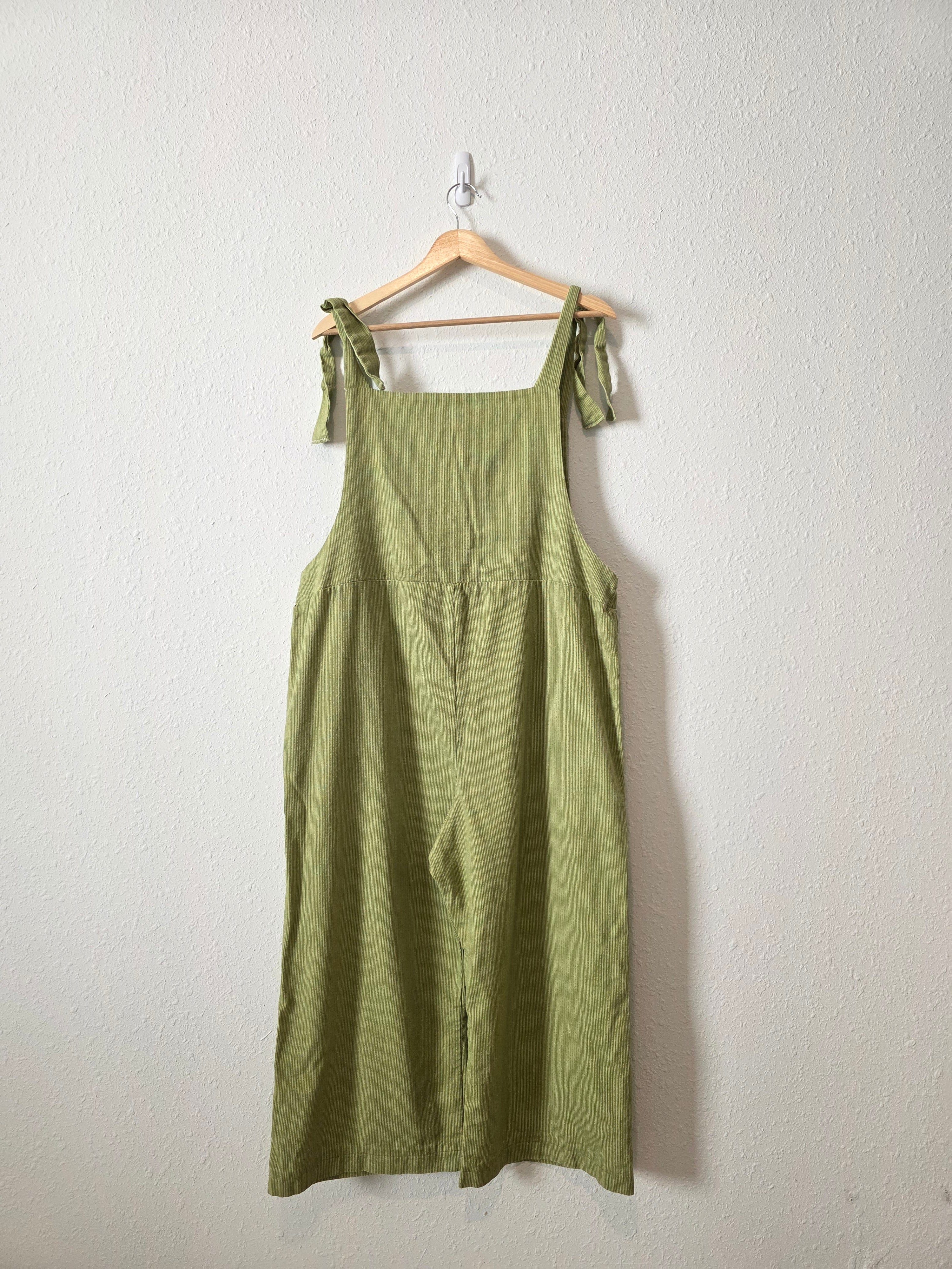 Green Wide Leg Overall Jumpsuit (L/XL)