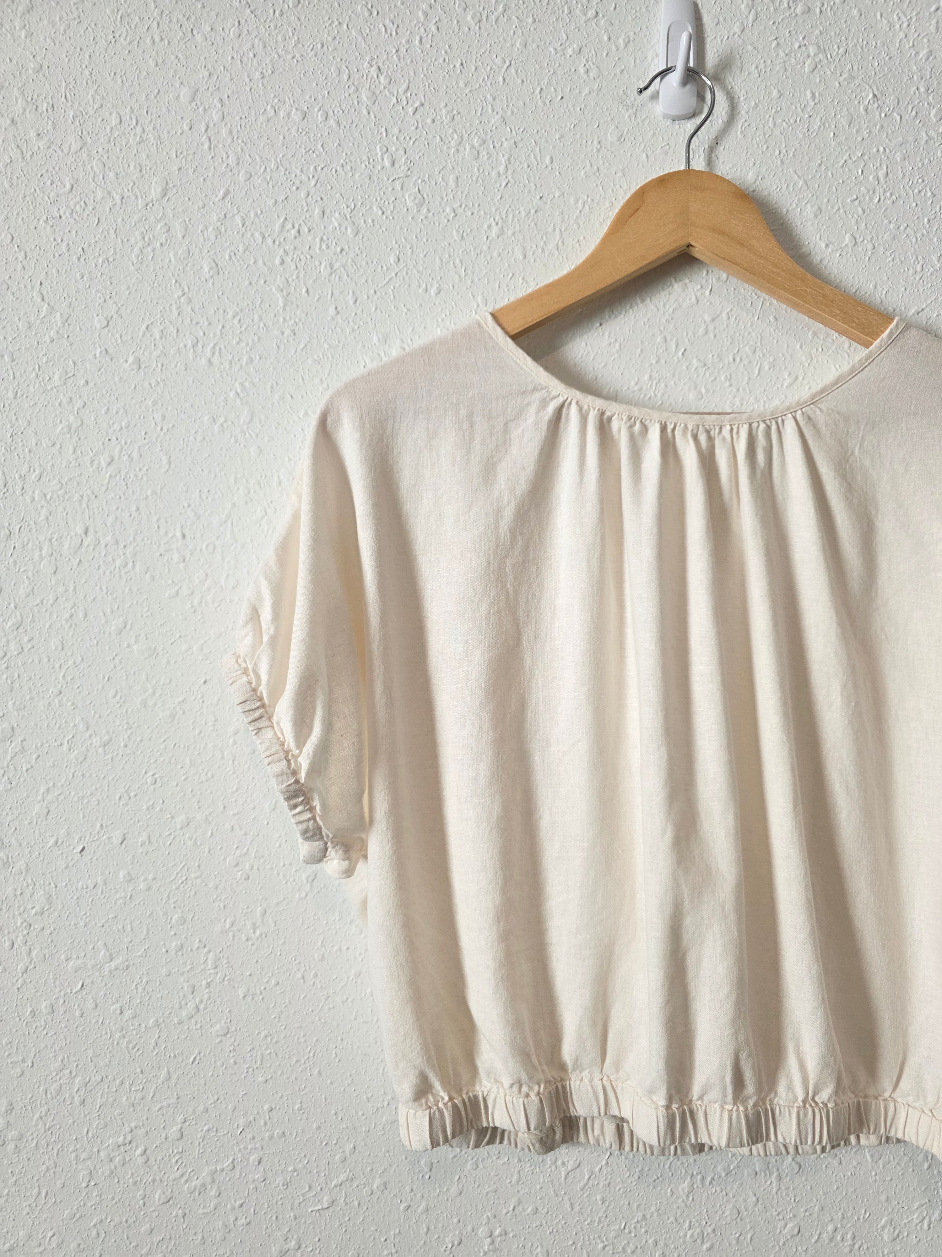 Madewell Linen Blend Relaxed Top (M)