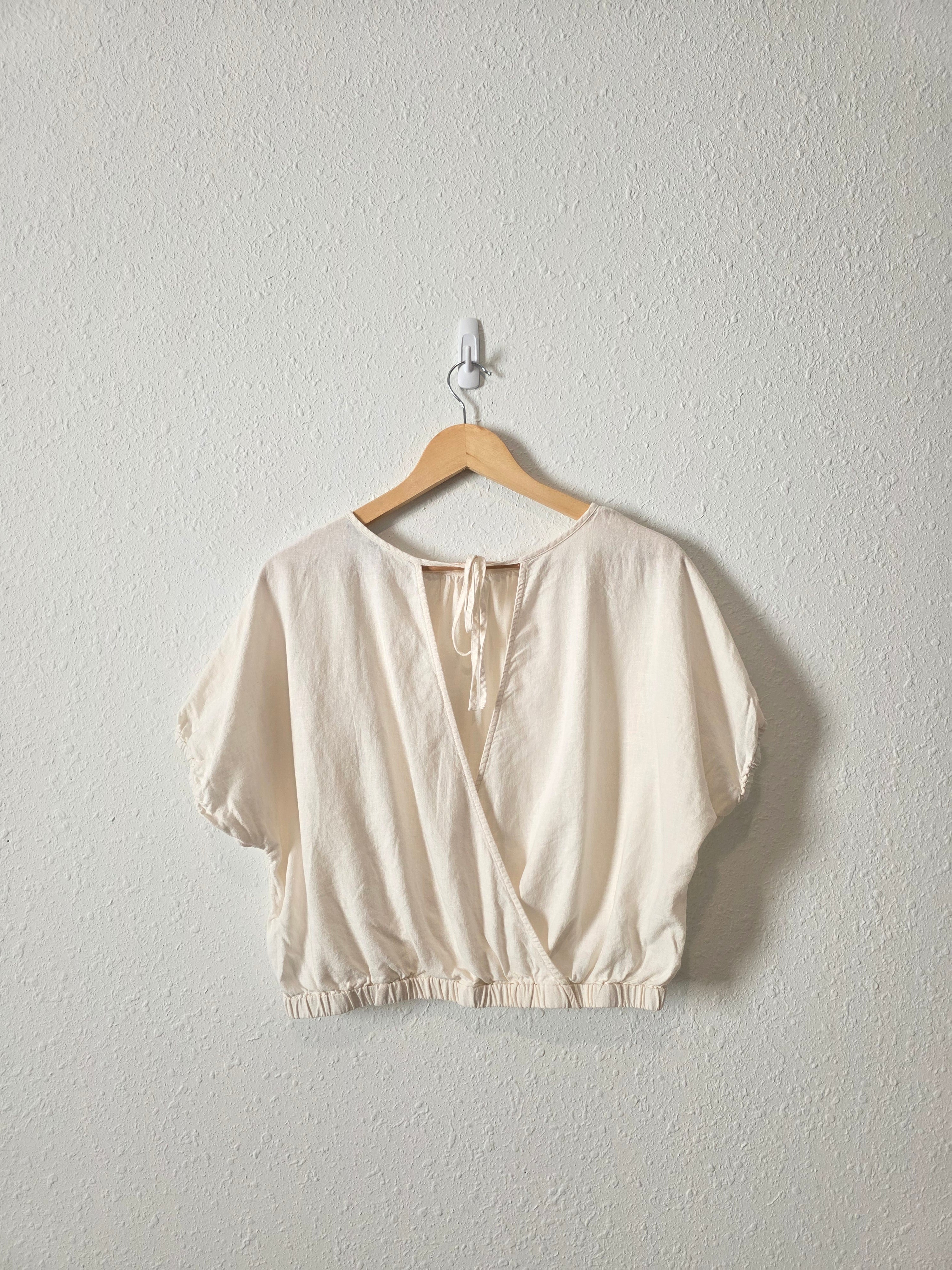 Madewell Linen Blend Relaxed Top (M)
