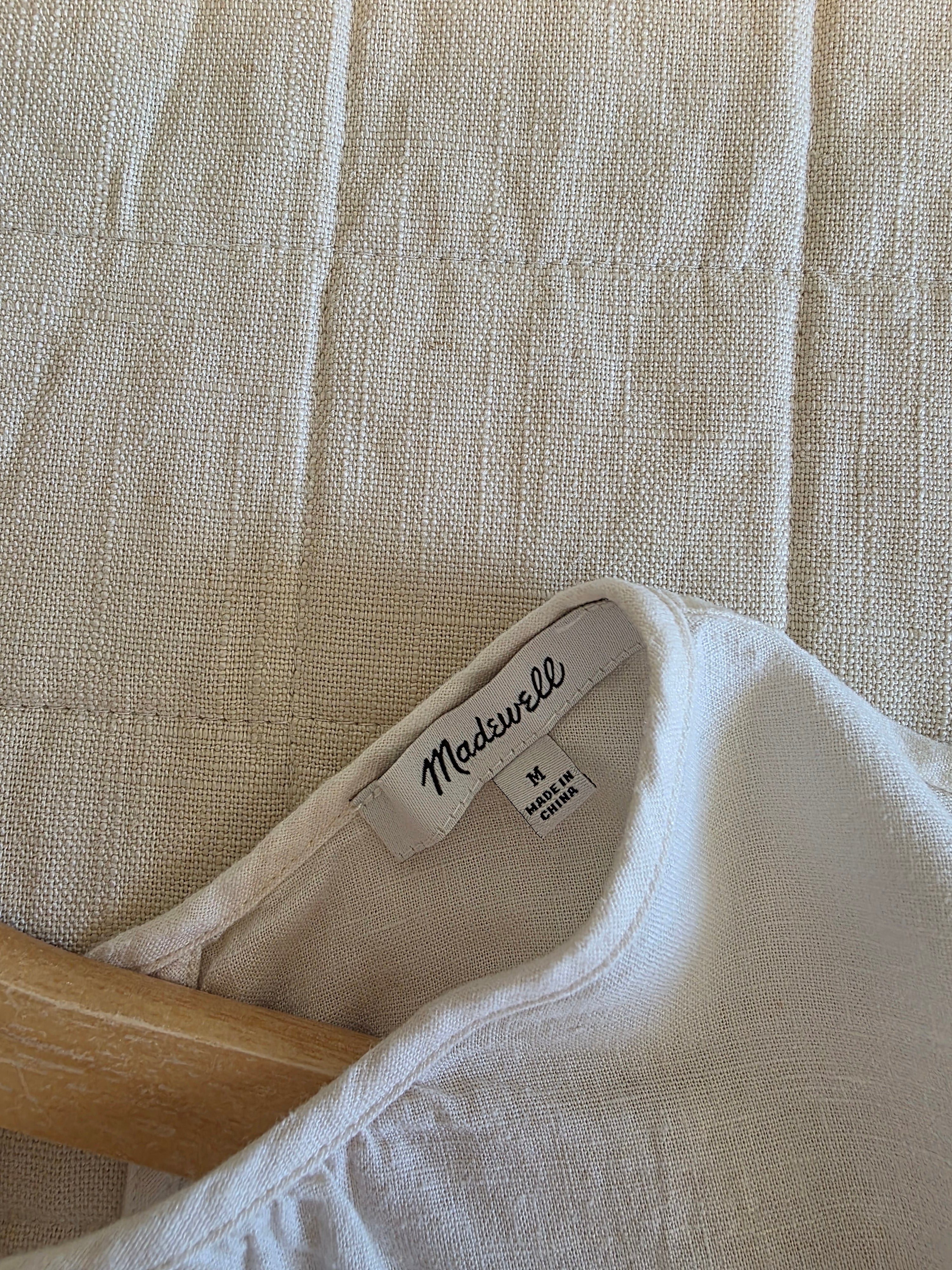 Madewell Linen Blend Relaxed Top (M)