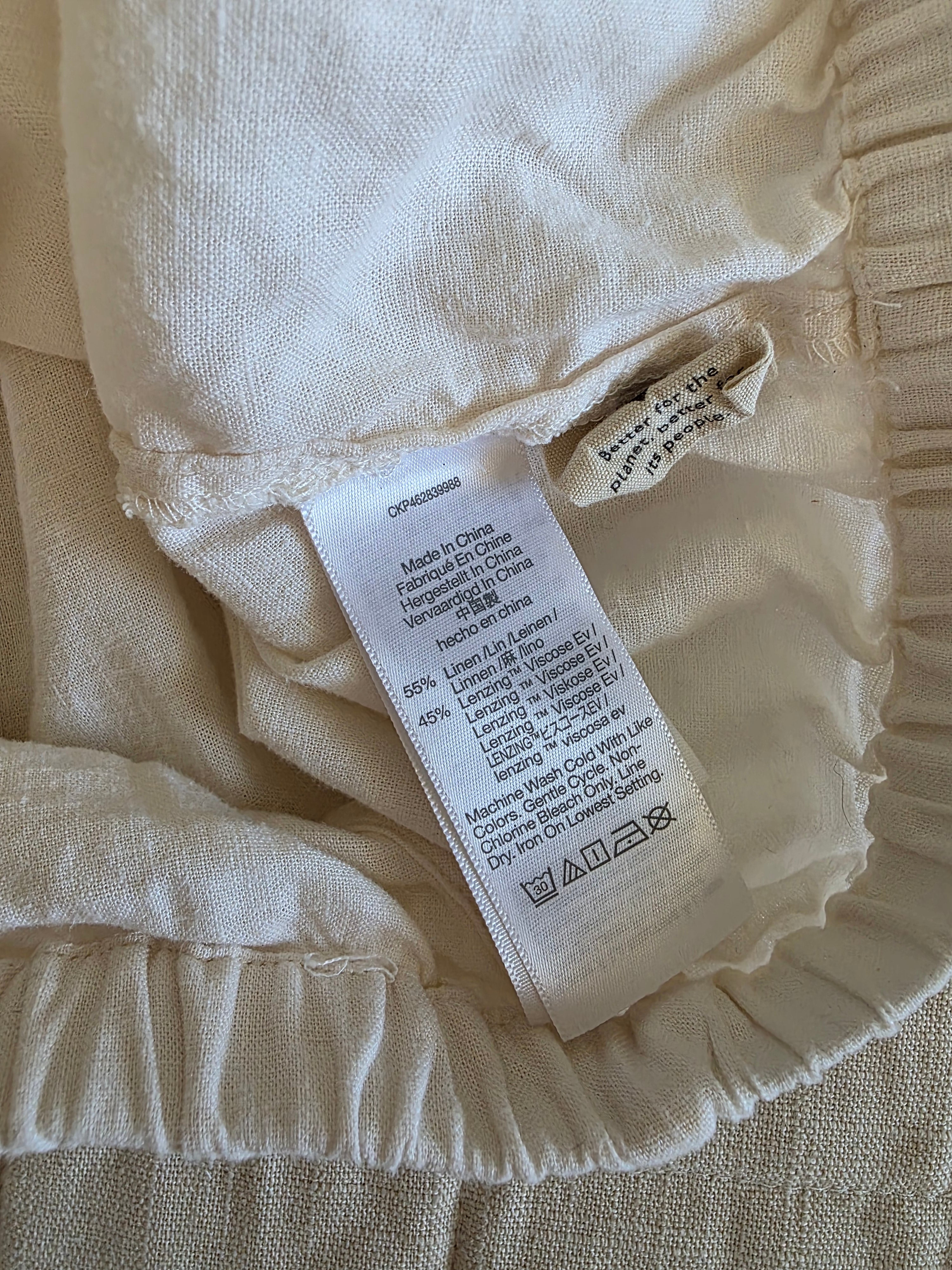 Madewell Linen Blend Relaxed Top (M)