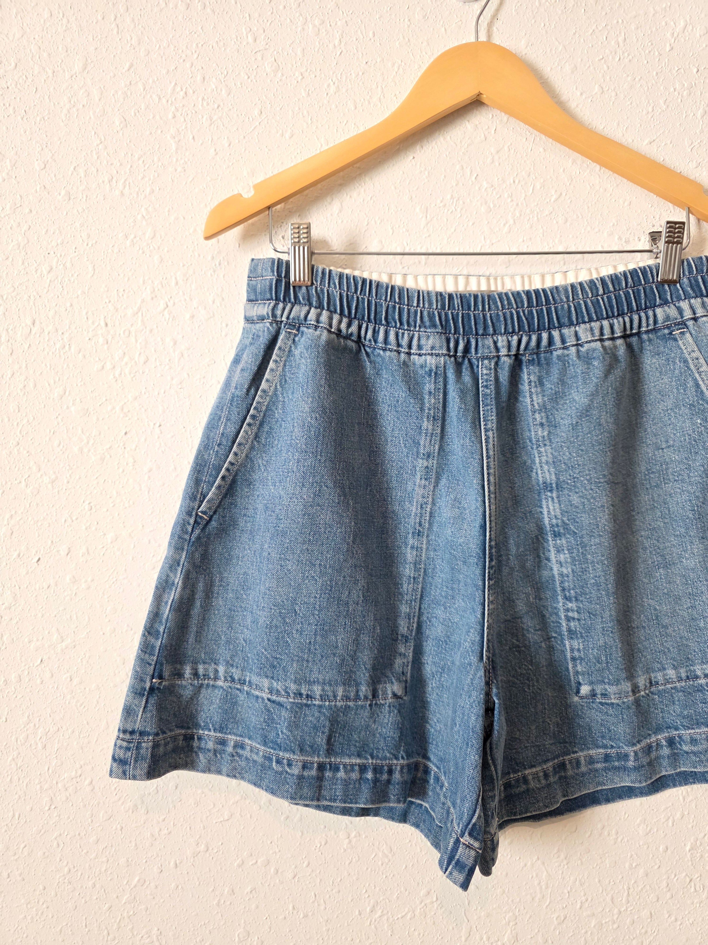NEW Everlane Denim Easy Shorts (M)