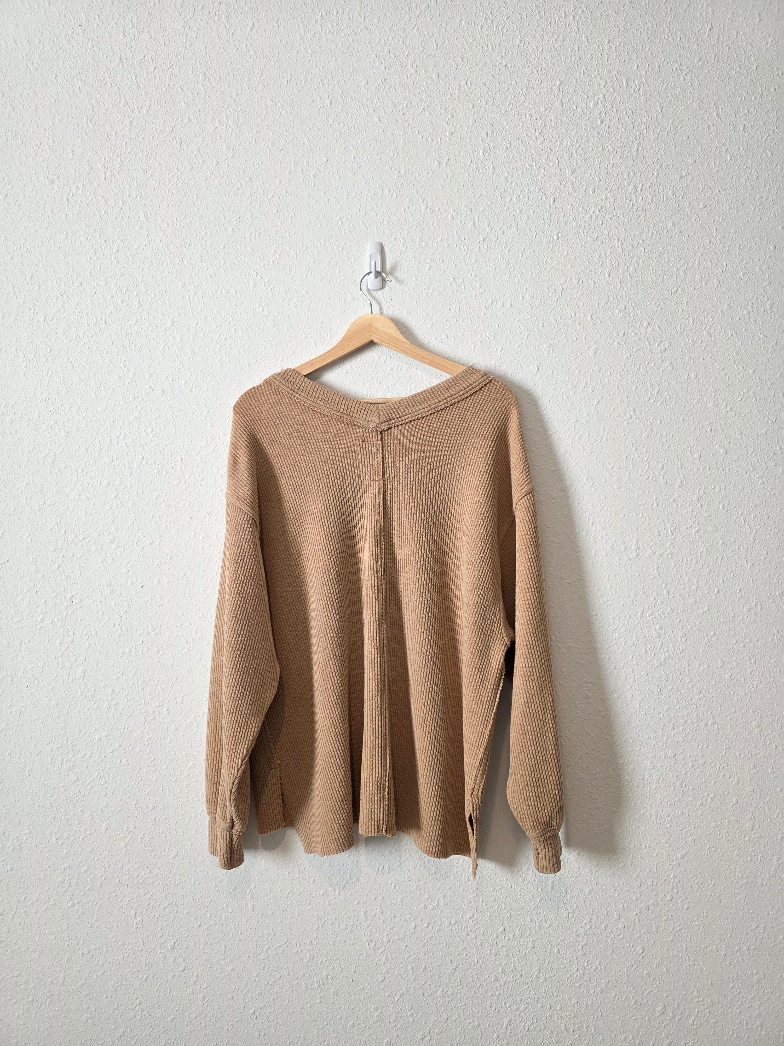 Aerie Oversized Ribbed Sweatshirt (XS)
