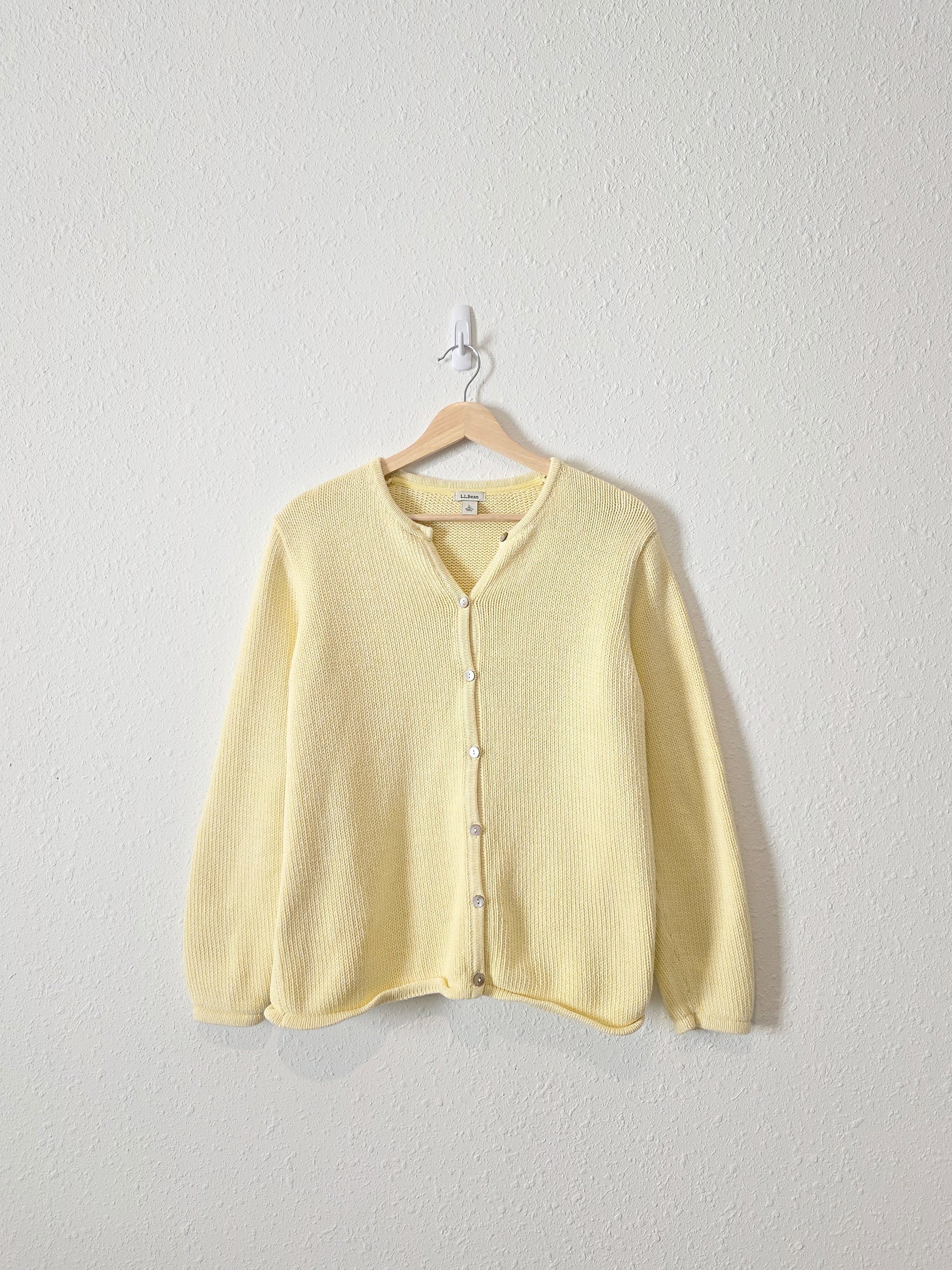 Vintage LL Bean Butter Yellow Sweater (L)