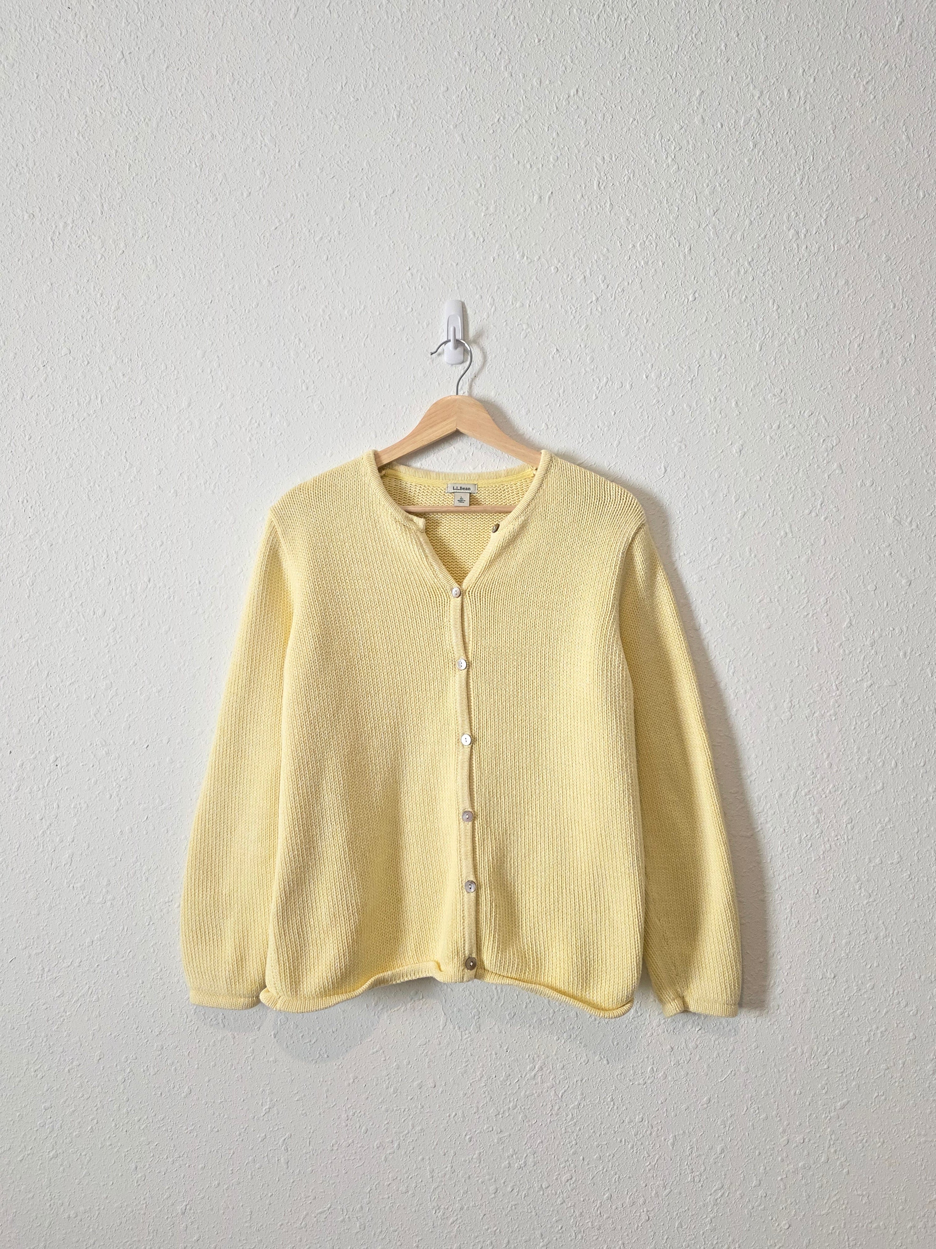 Vintage LL Bean Butter Yellow Sweater (L)