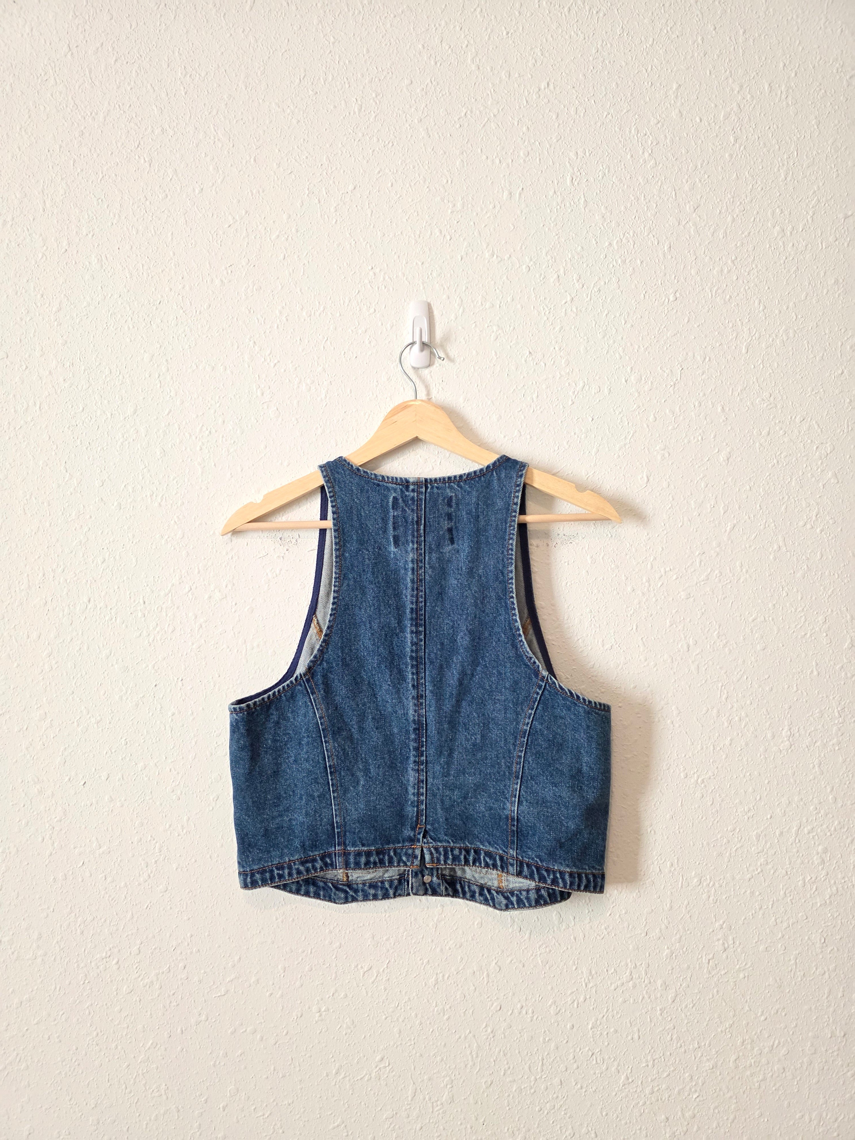 Cropped Denim Vest (M)