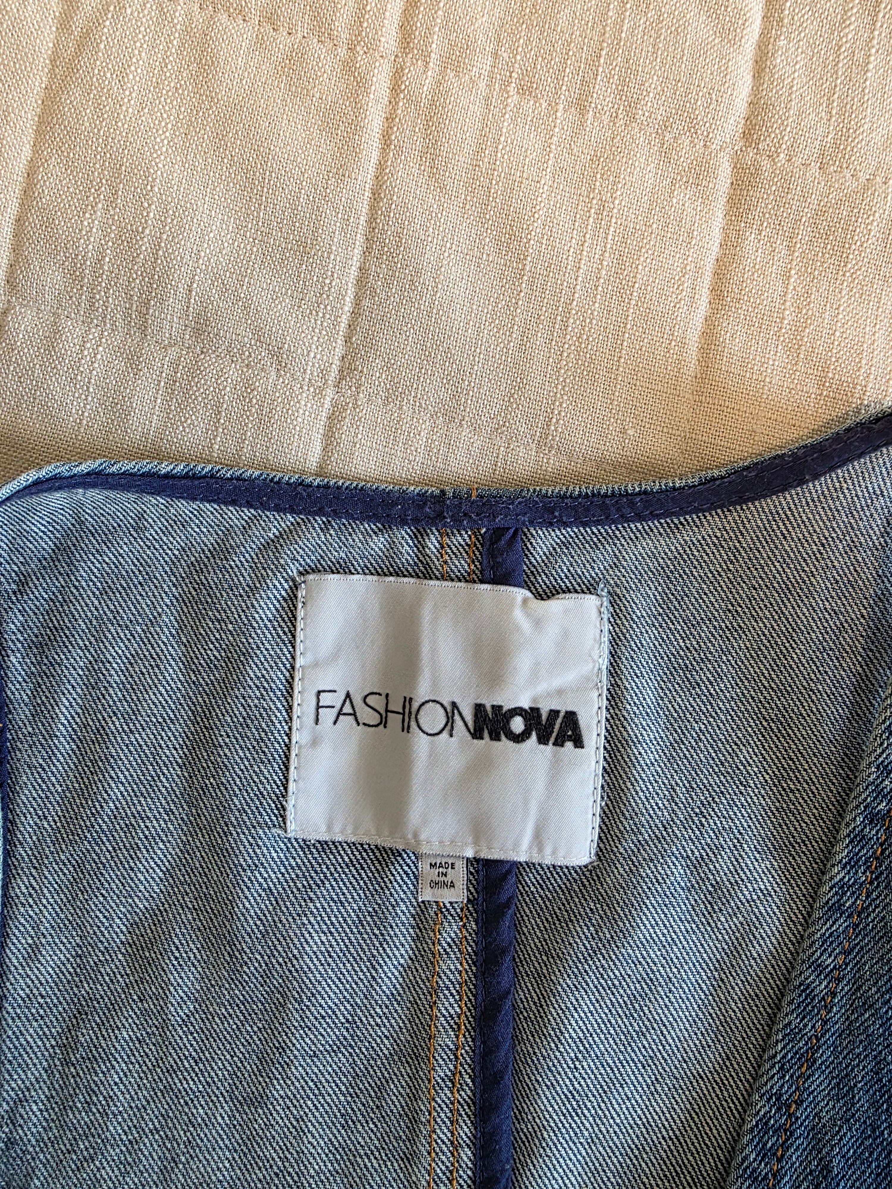 Cropped Denim Vest (M)