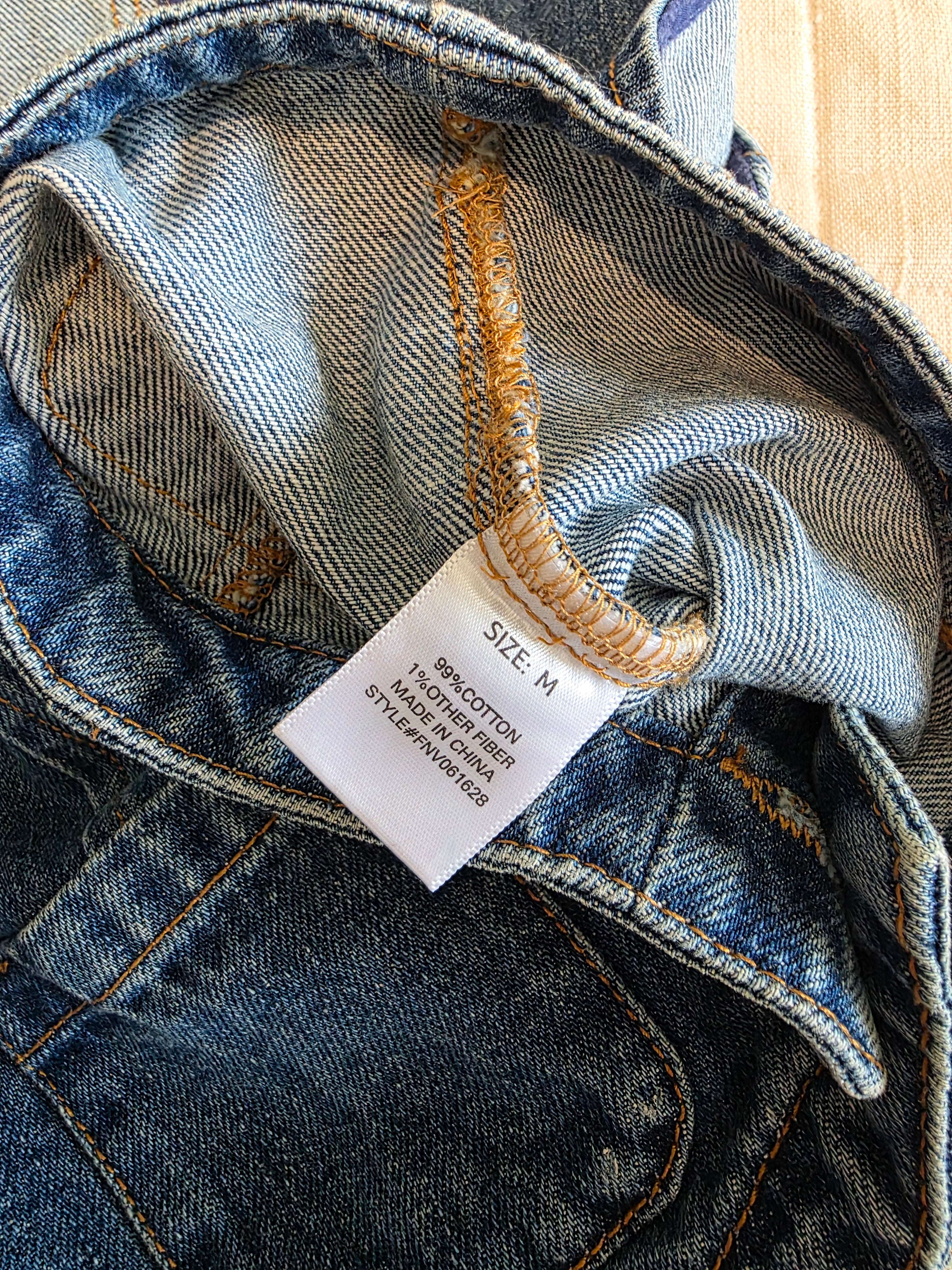 Cropped Denim Vest (M)