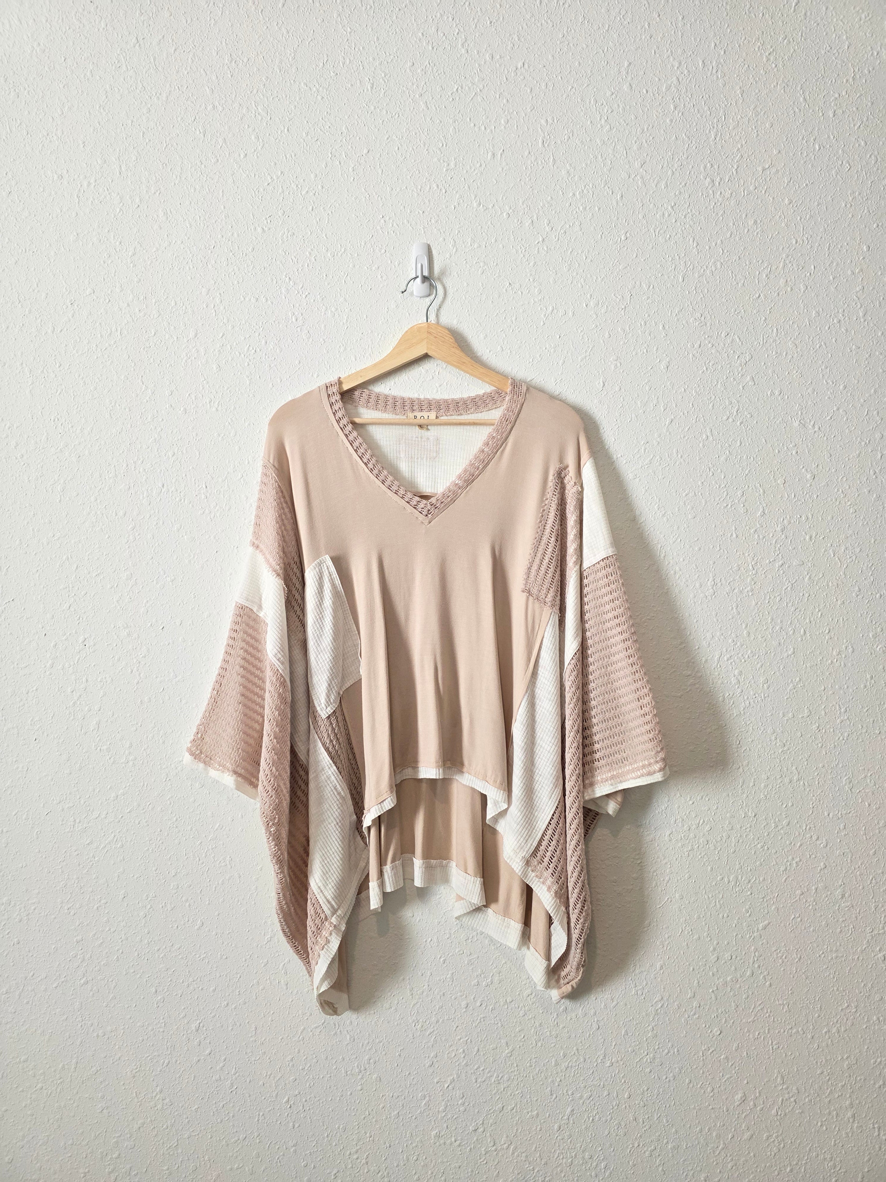 POL Neutral Oversized Top (L)