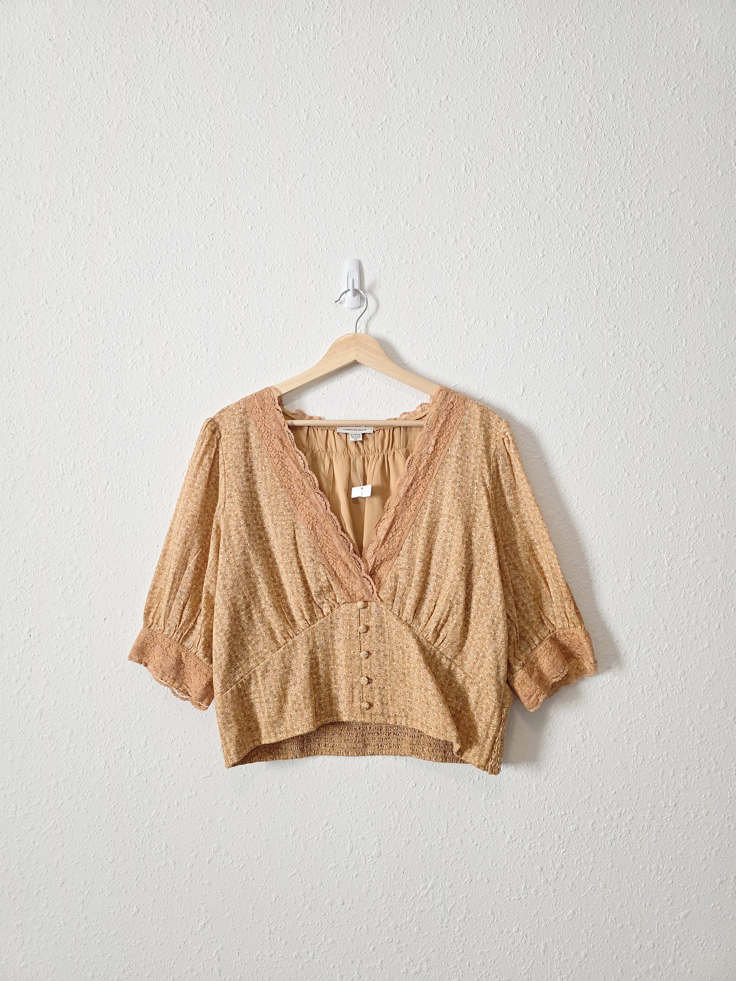NEW Dainty Floral Lace Top (XL)