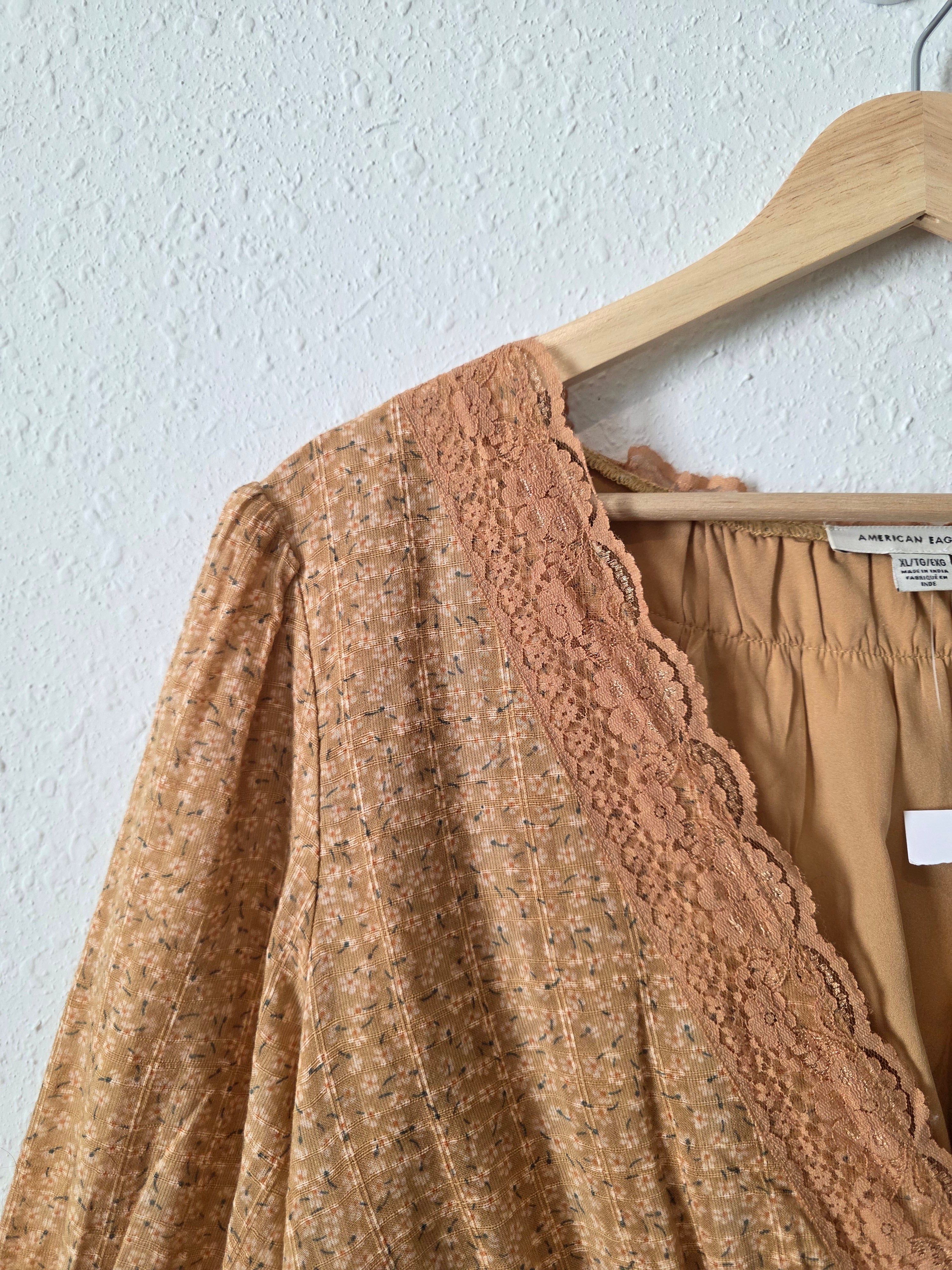 NEW Dainty Floral Lace Top (XL)